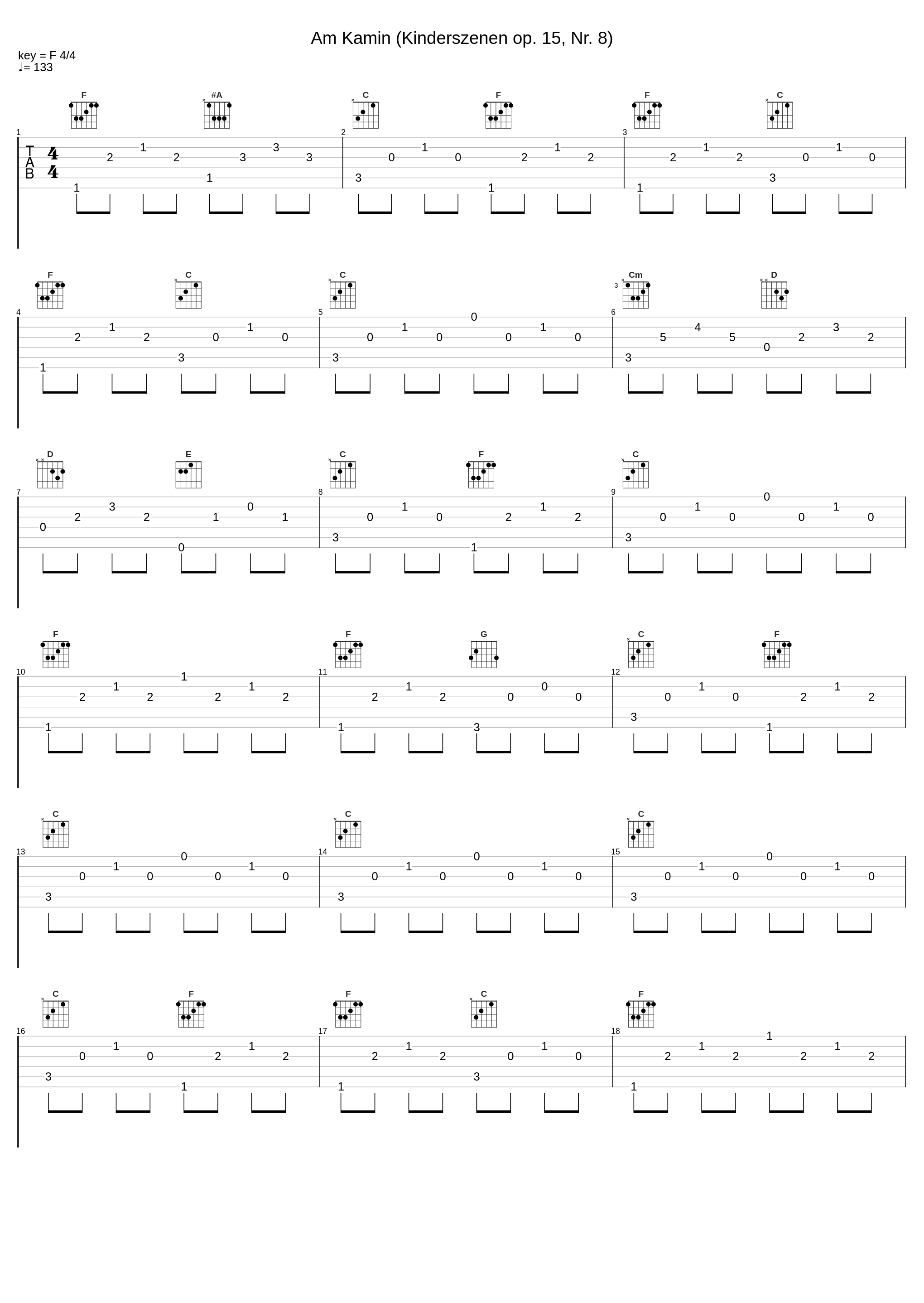 Am Kamin (Kinderszenen op. 15, Nr. 8)_Robert Schumann_1