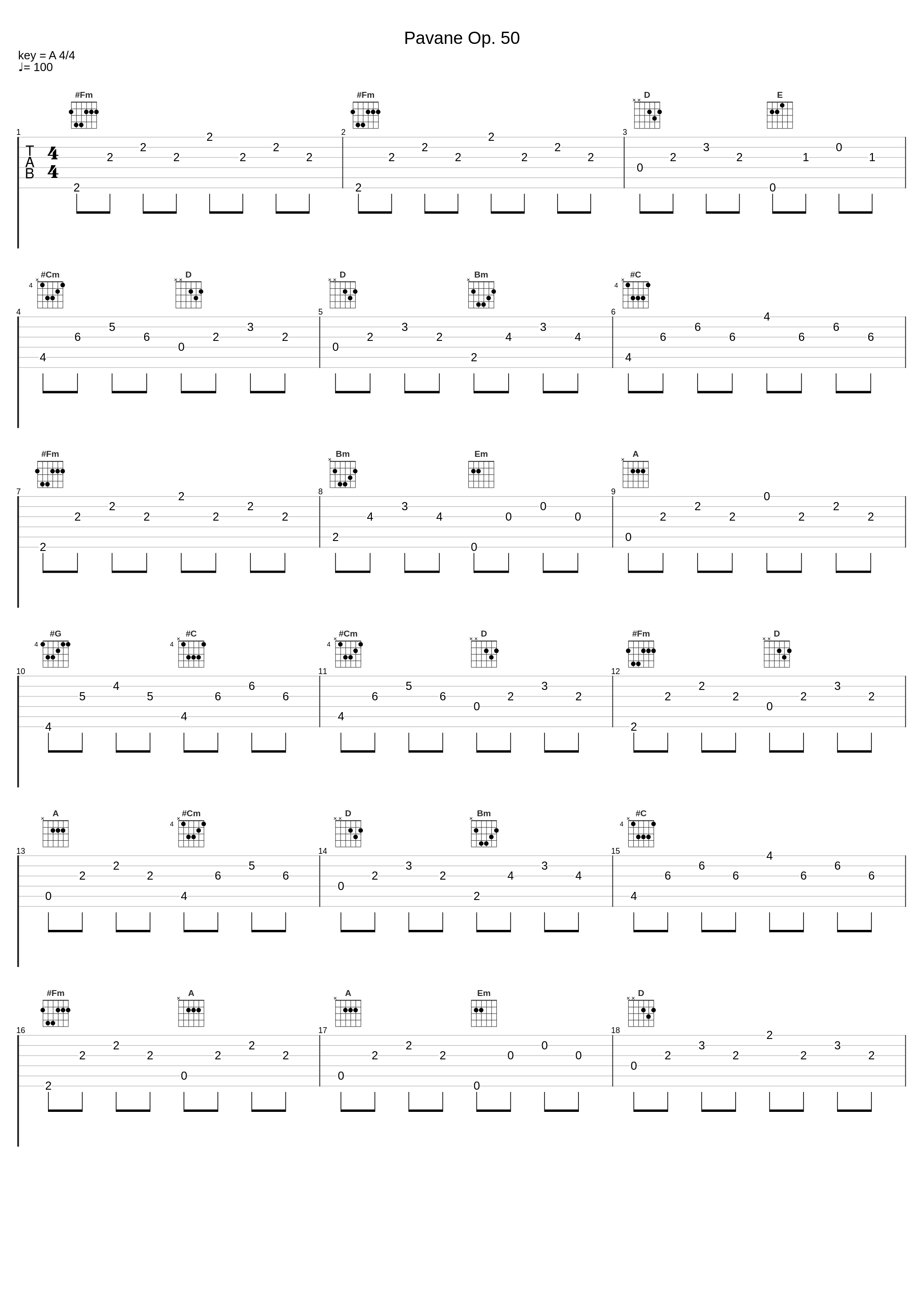 Pavane Op. 50_Gabriel Fauré_1