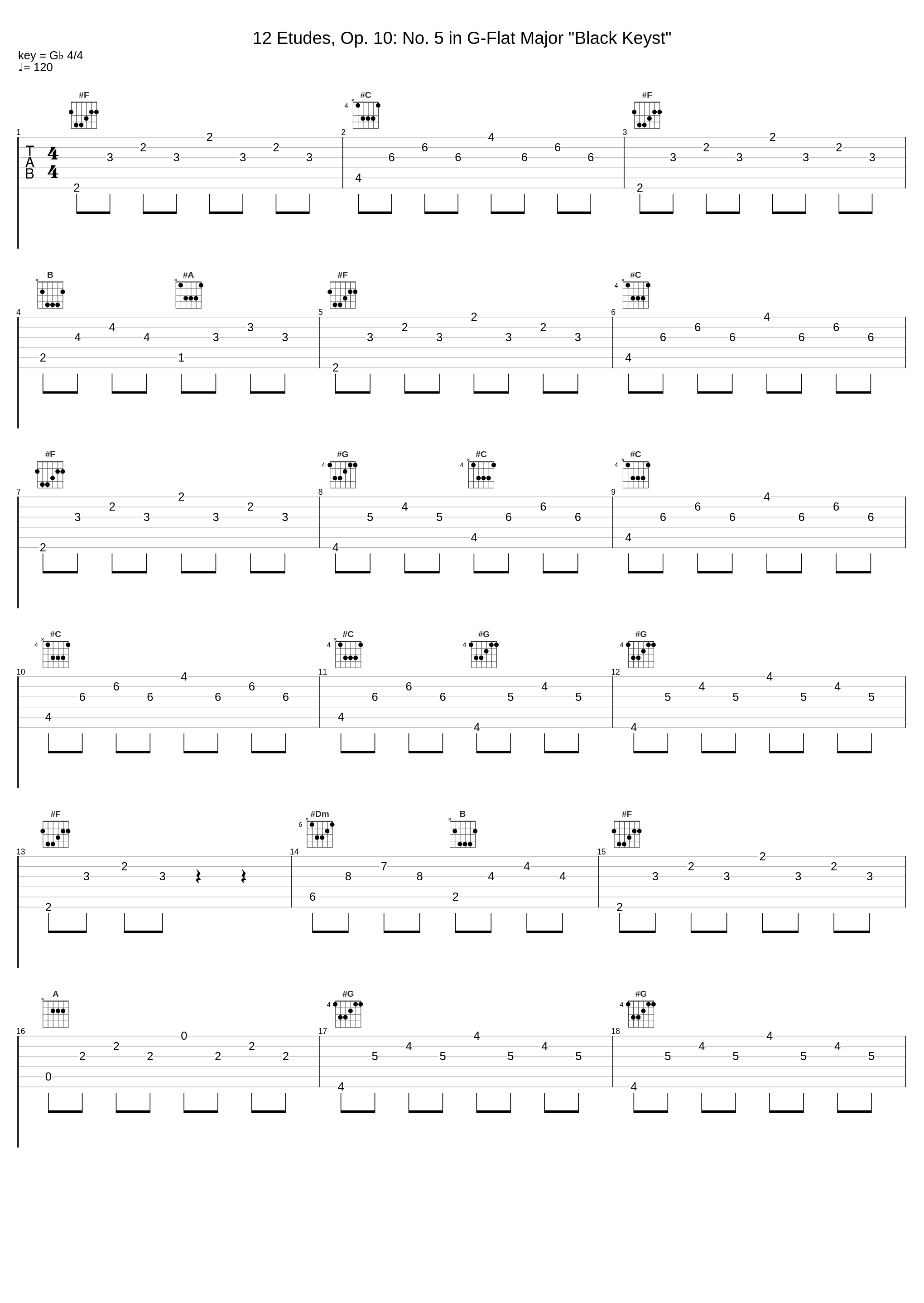 12 Etudes, Op. 10: No. 5 in G-Flat Major "Black Keyst"_Frédéric Chopin,Legend The Band_1
