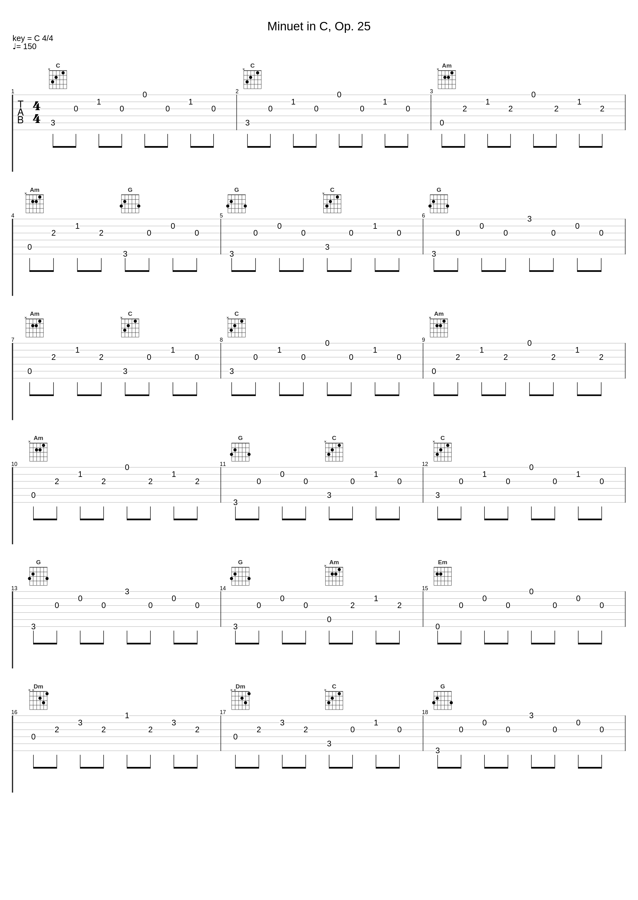 Minuet in C, Op. 25_Michael Lucarelli_1