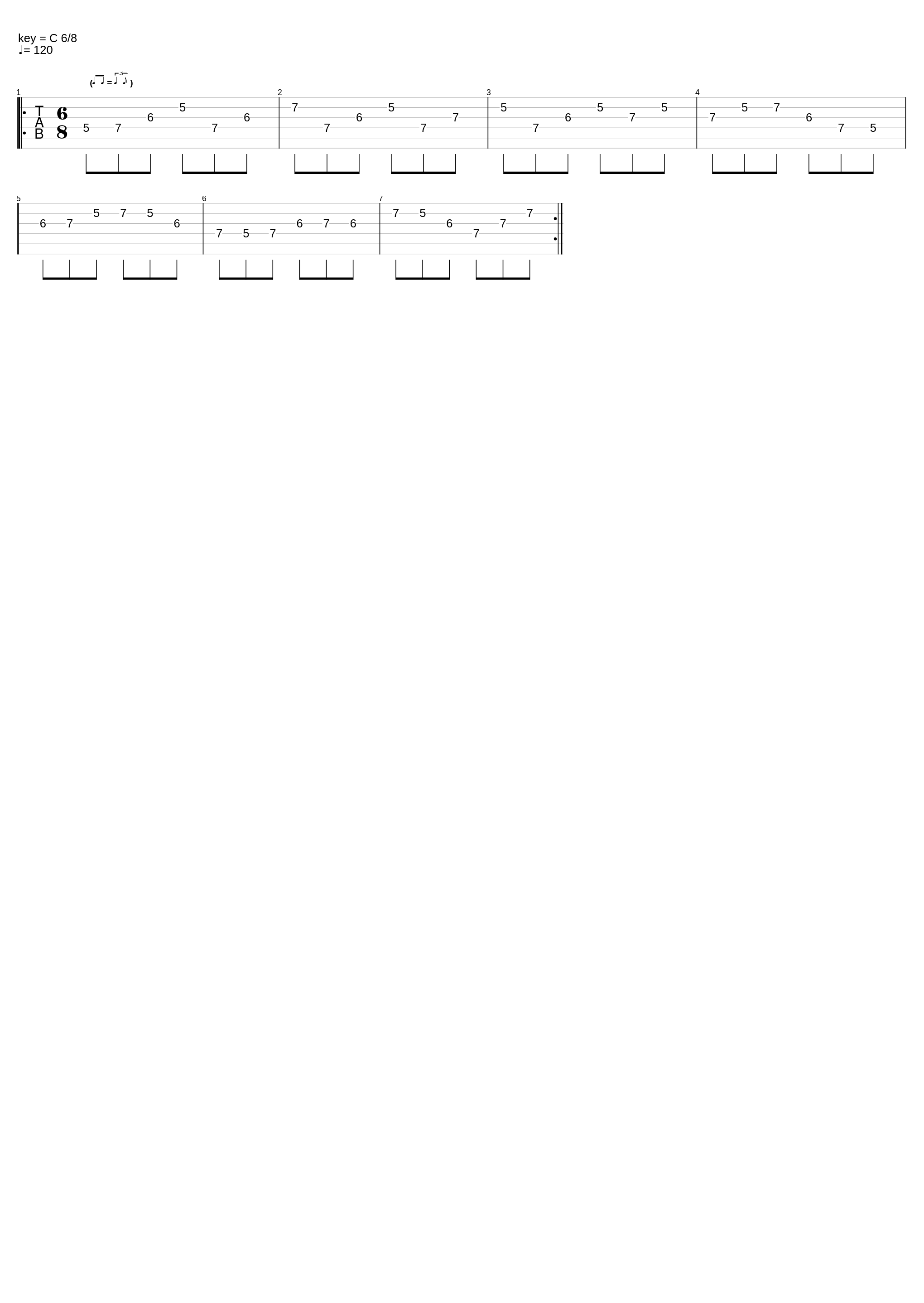 Intro lick in E major_Koyomi_1