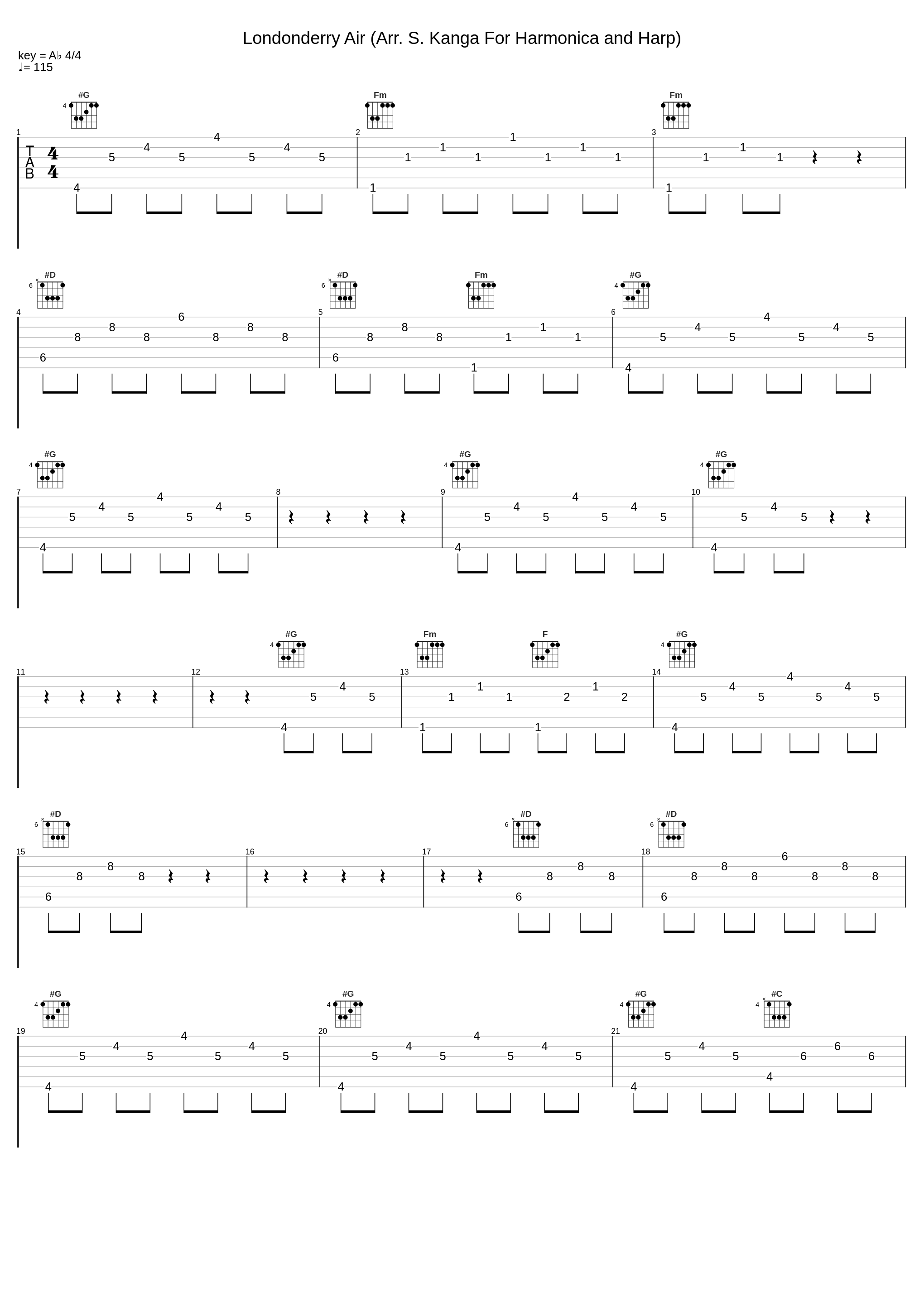 Londonderry Air (Arr. S. Kanga For Harmonica and Harp)_Tommy Reilly,Skaila Kanga_1