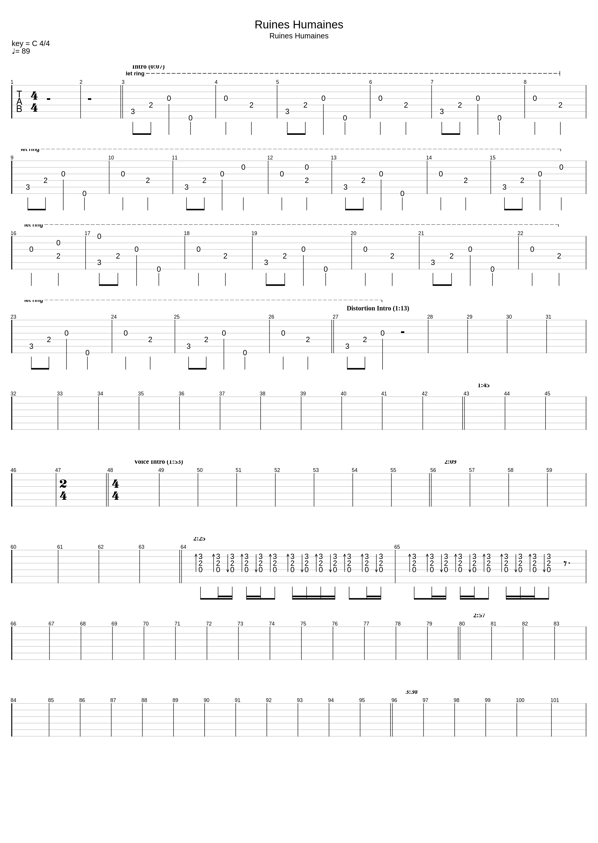 Ruines Humaines (in Standard Tuning)_Amesoeurs_1