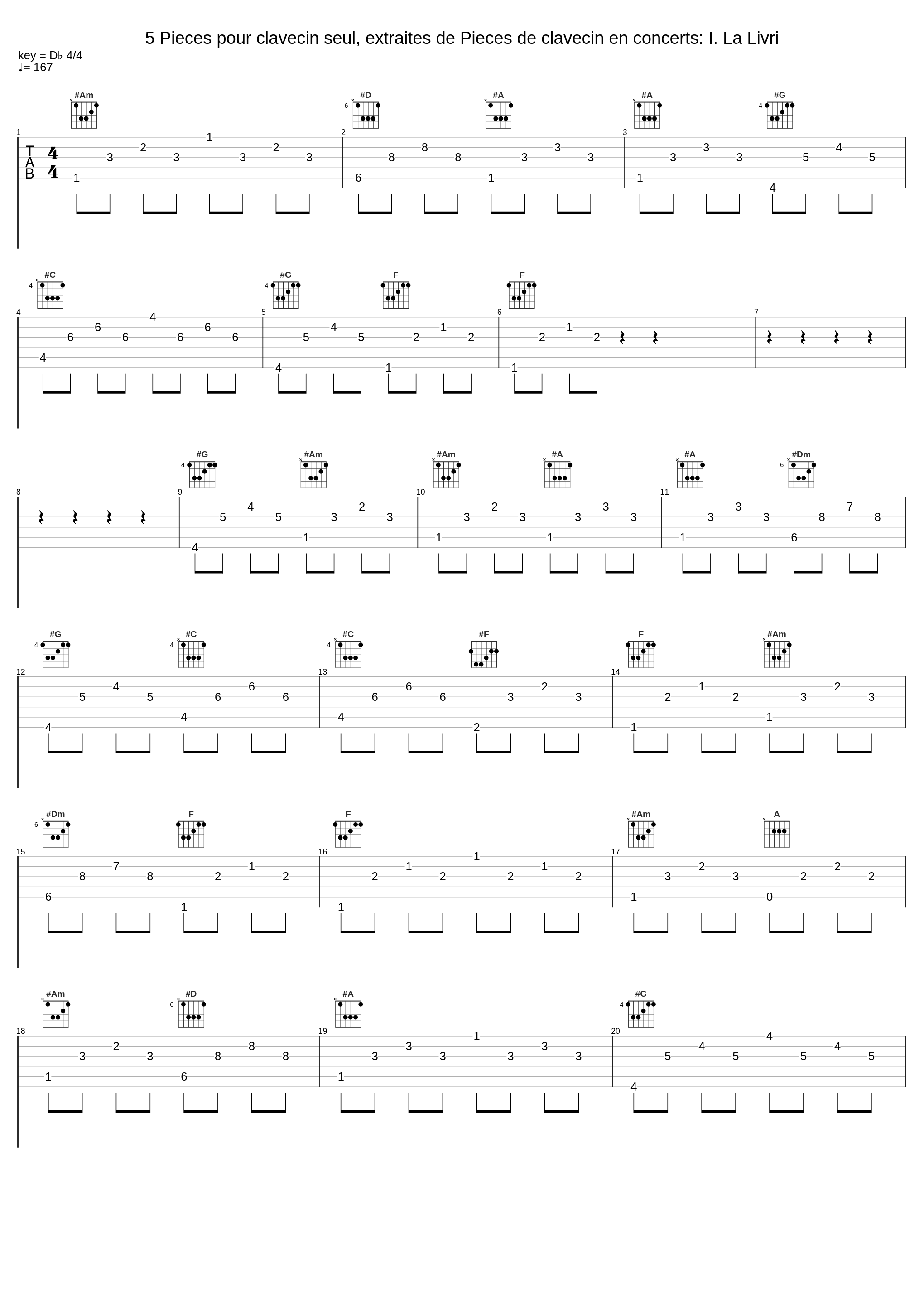 5 Pieces pour clavecin seul, extraites de Pieces de clavecin en concerts: I. La Livri_Jory Vinikour_1