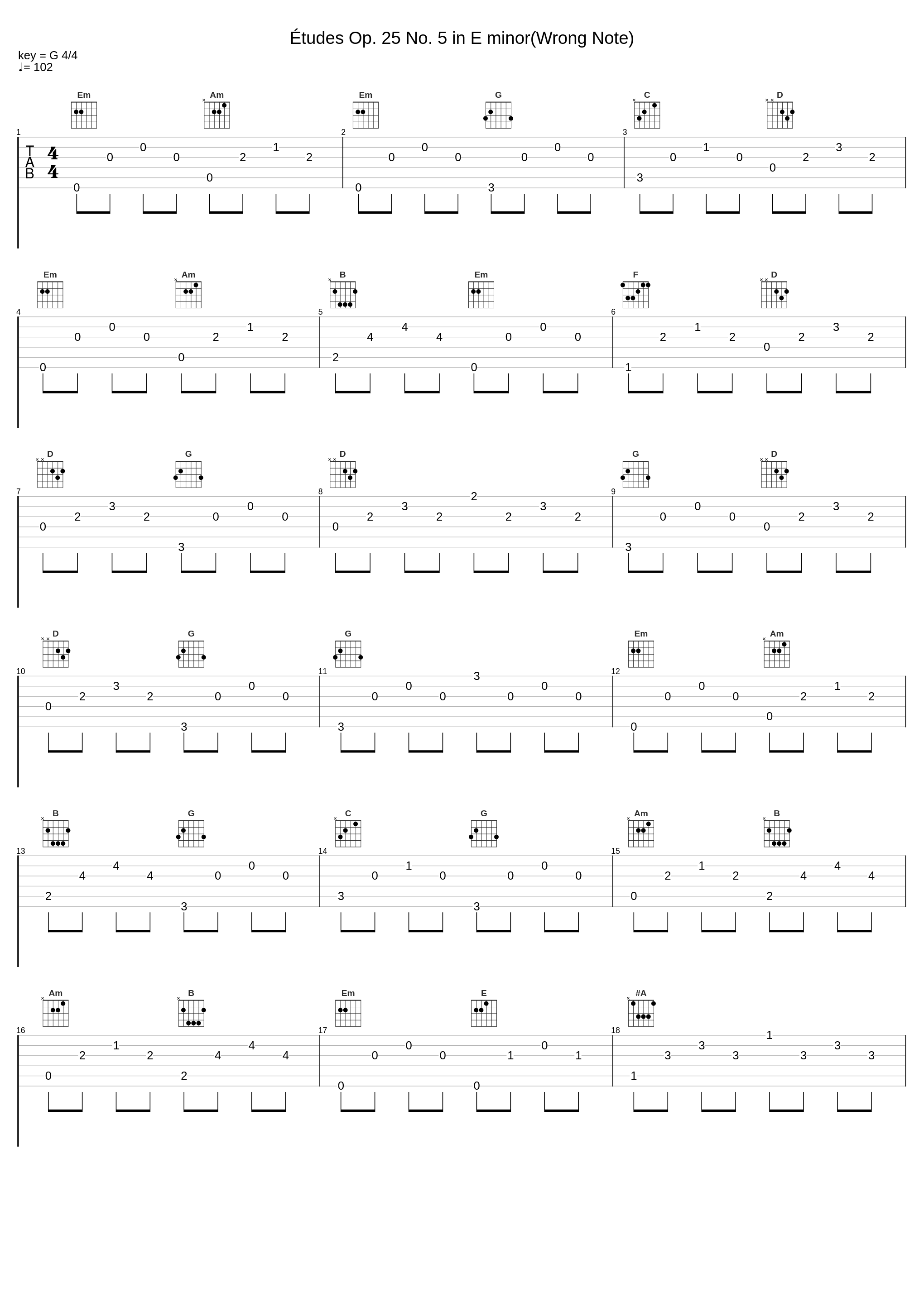 Études Op. 25 No. 5 in E minor(Wrong Note)_Classical Coterie,Frédéric Chopin_1