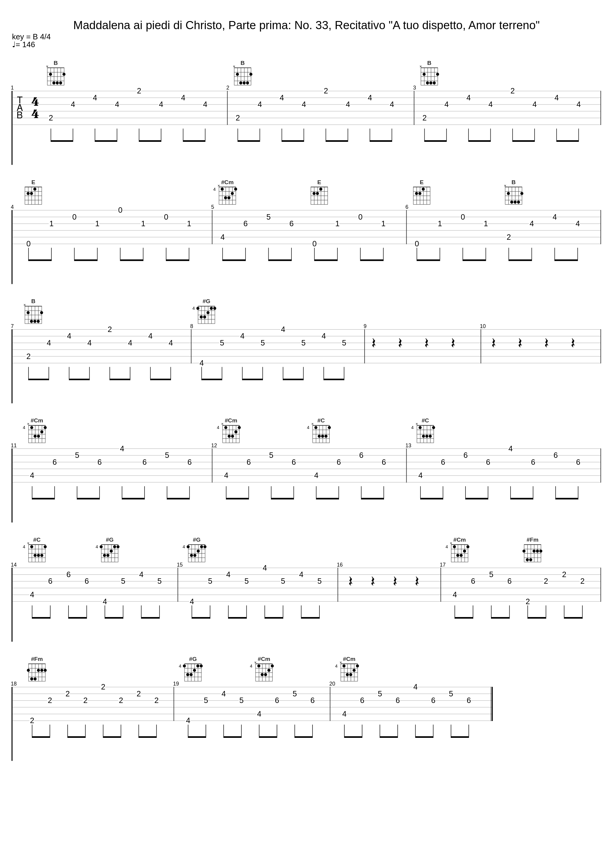 Maddalena ai piedi di Christo, Parte prima: No. 33, Recitativo "A tuo dispetto, Amor terreno"_Benedetta Mazzucato,Le Banquet Céleste,Damien Guillon,Antonio Caldara,Lodovico Forni_1