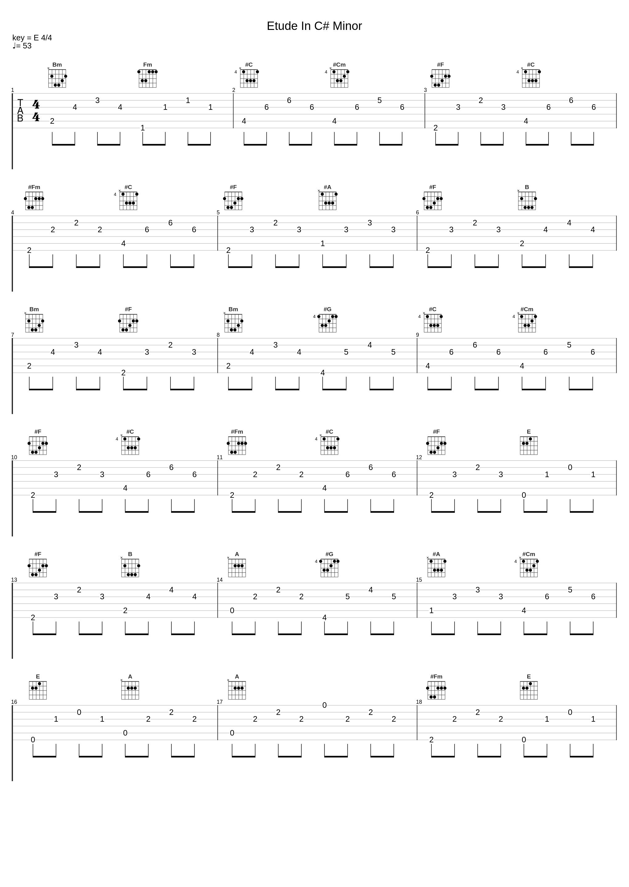 Etude In C# Minor_Julian Bream_1