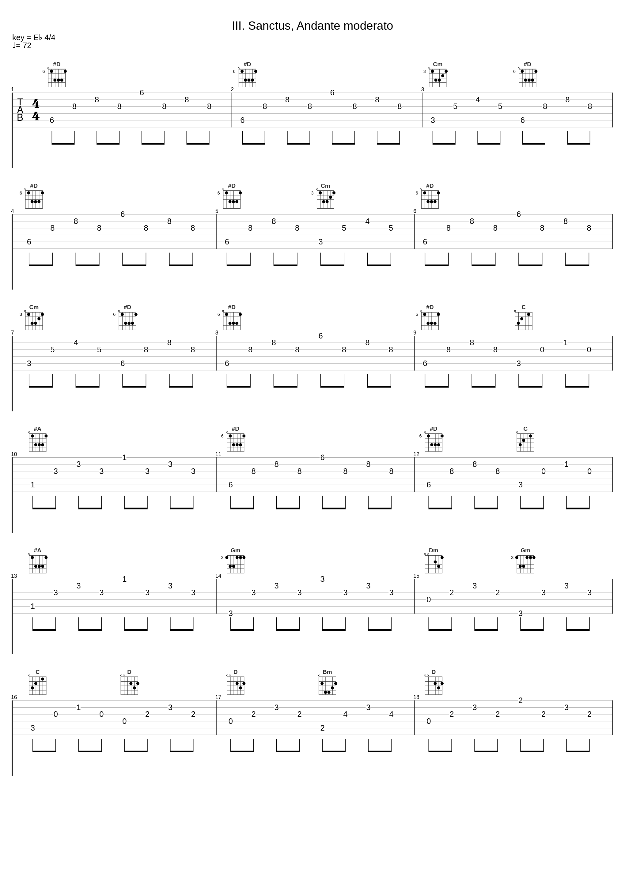 III. Sanctus, Andante moderato_Gabriel Fauré_1