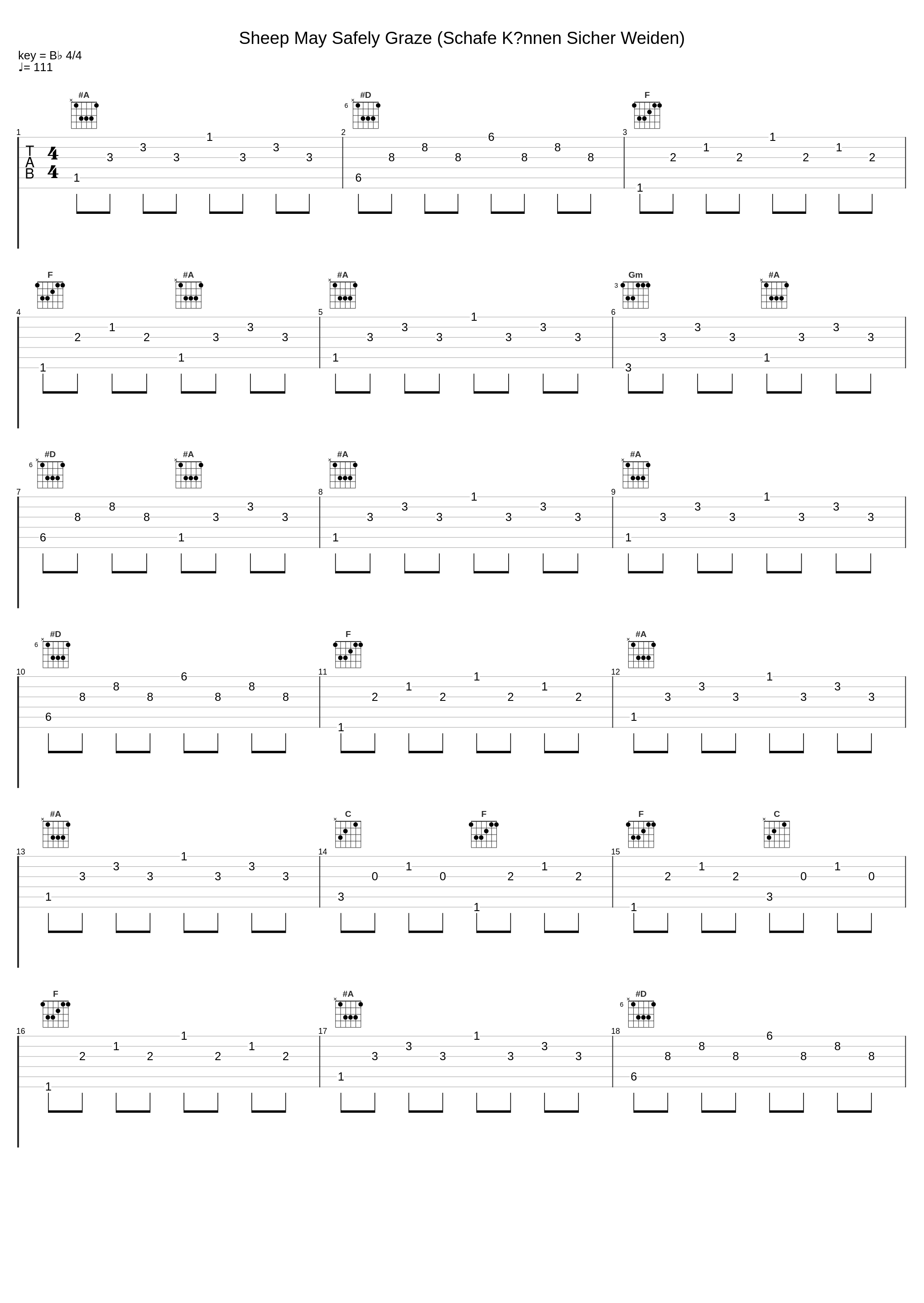 Sheep May Safely Graze (Schafe Können Sicher Weiden)_Sophie Maria Prince,Johann Sebastian Bach_1