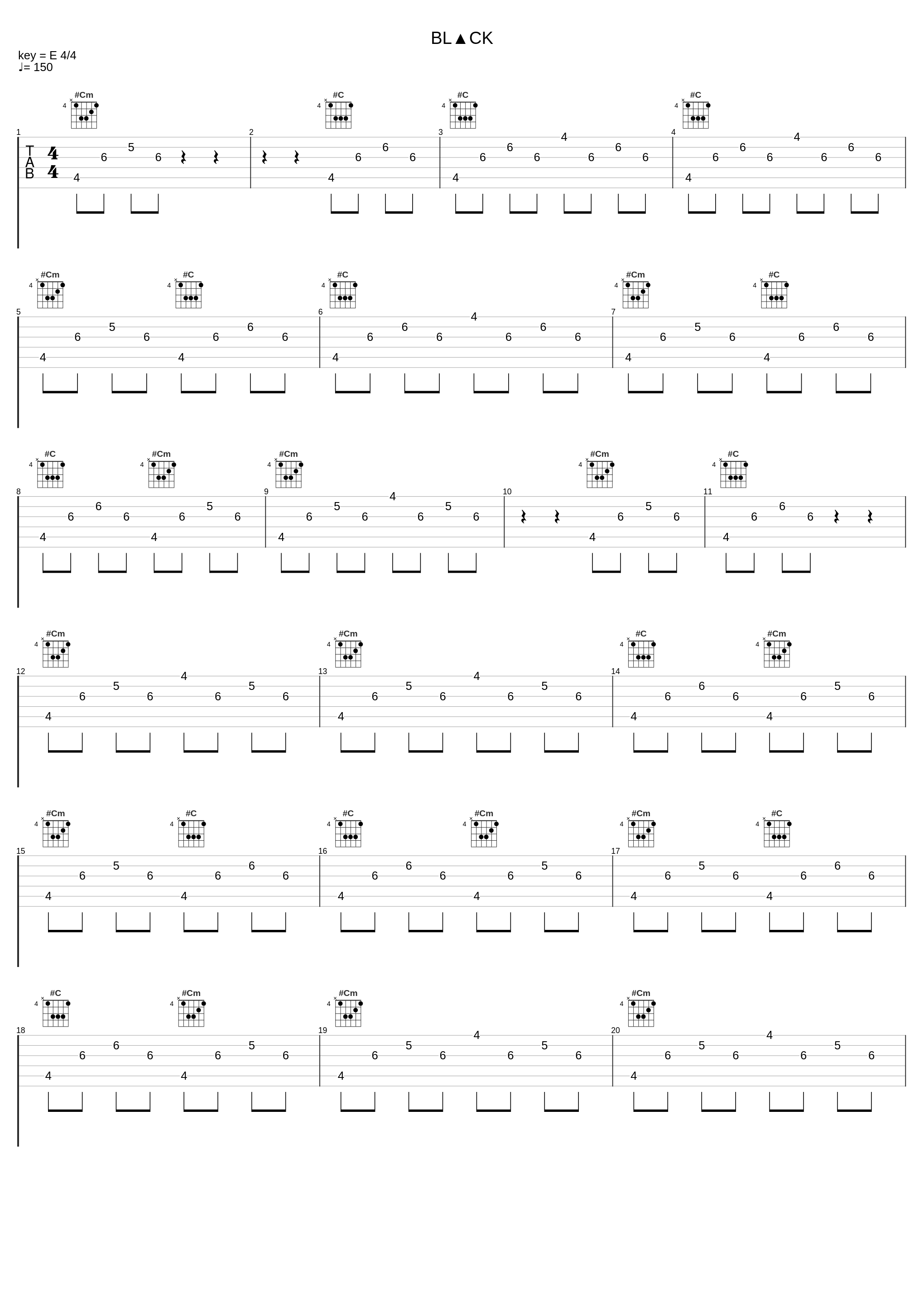 BL▲CK_八王子P,巡音流歌_1