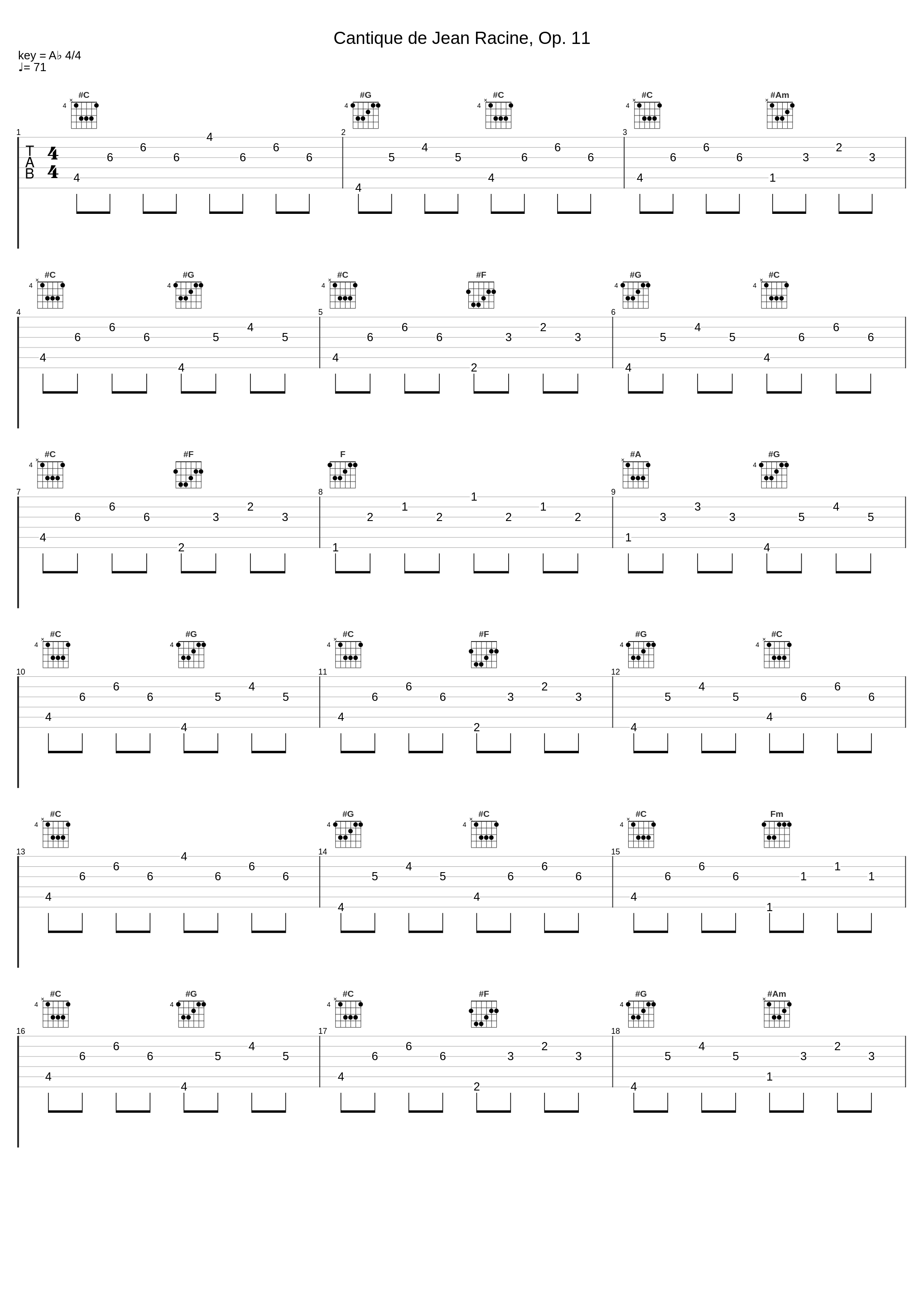 Cantique de Jean Racine, Op. 11_Gabriel Fauré_1