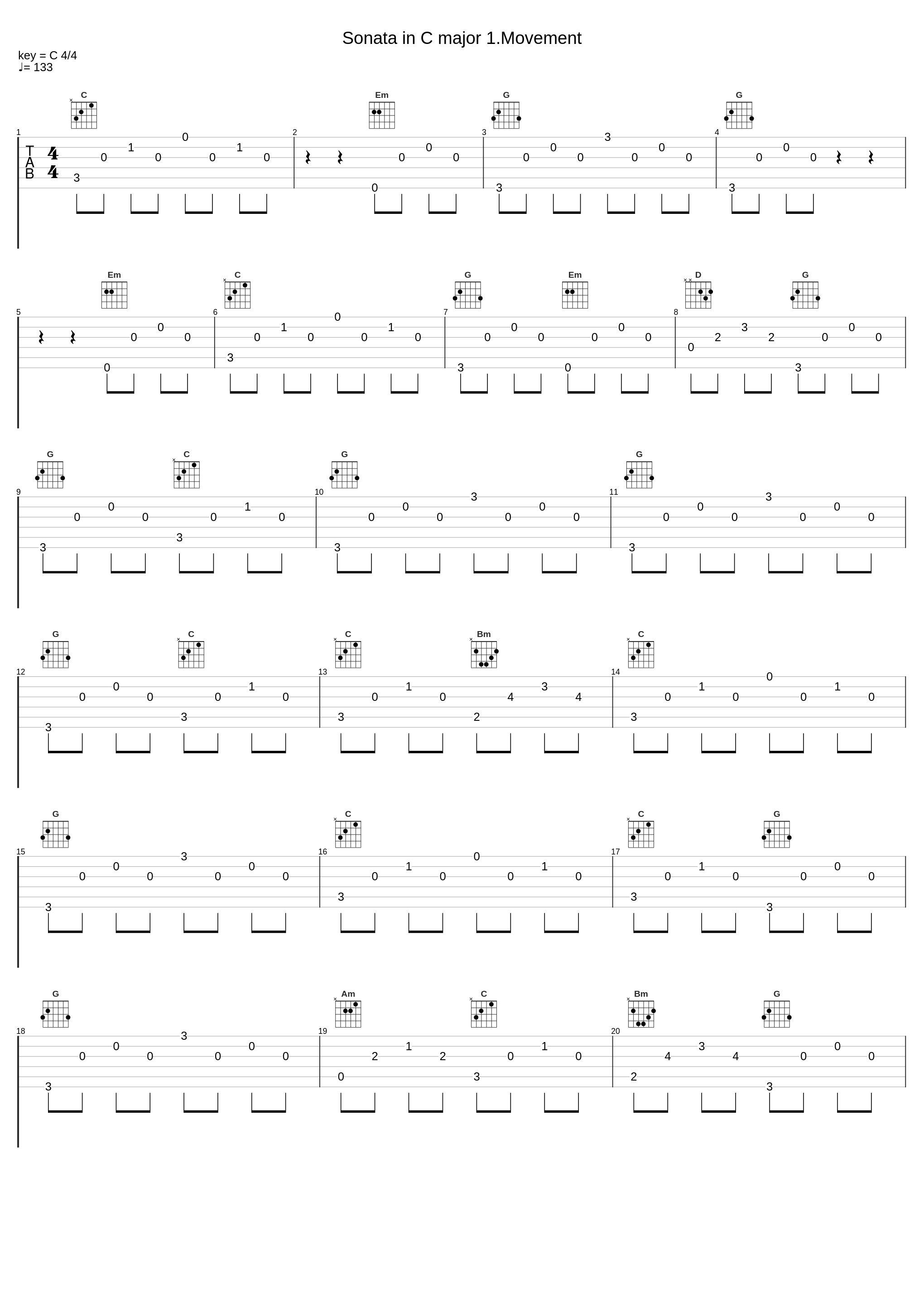 Sonata in C major 1.Movement_Franz Joseph Haydn,Nologo_1