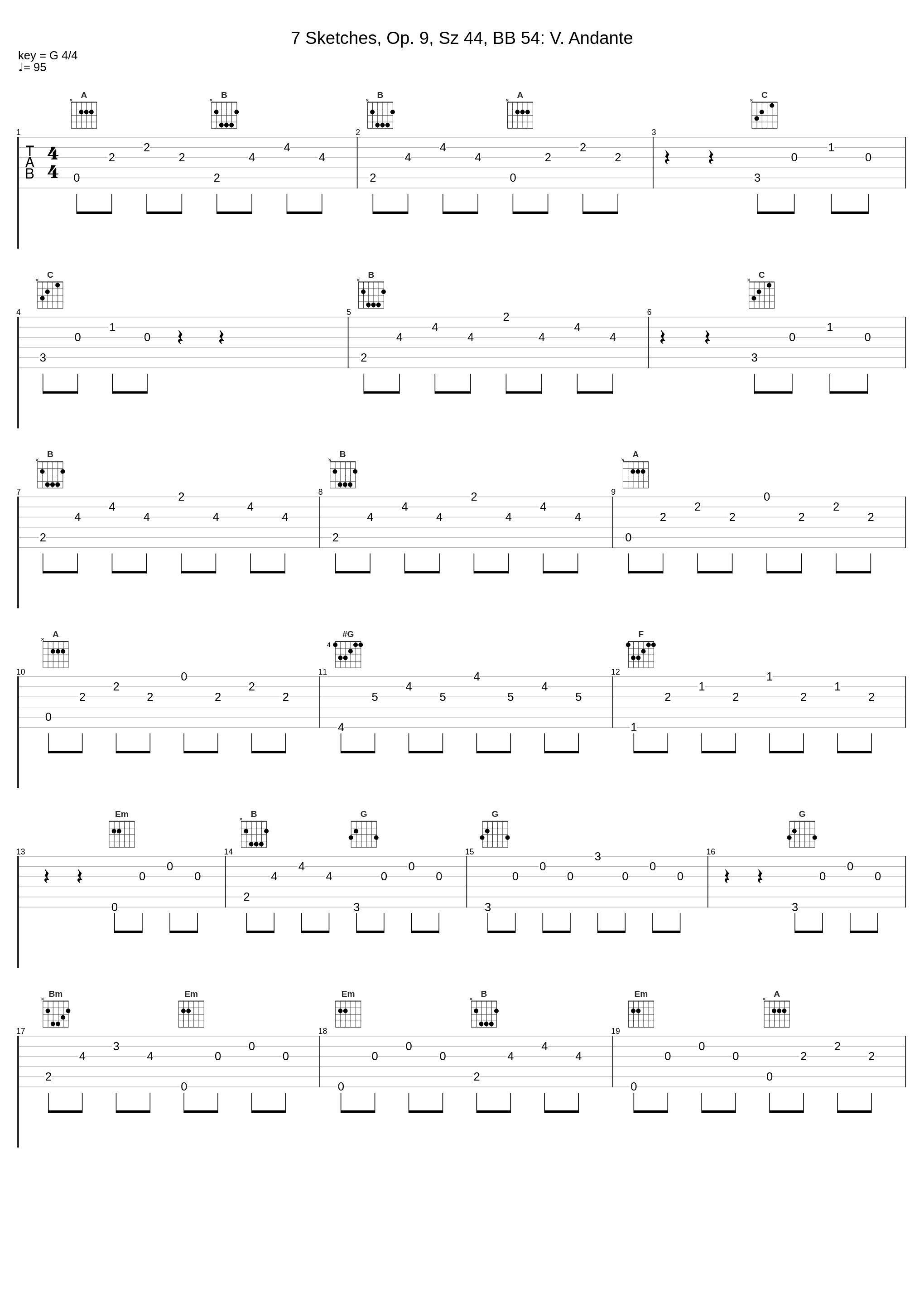 7 Sketches, Op. 9, Sz 44, BB 54: V. Andante_Dejan Lazić,Béla Bartók_1