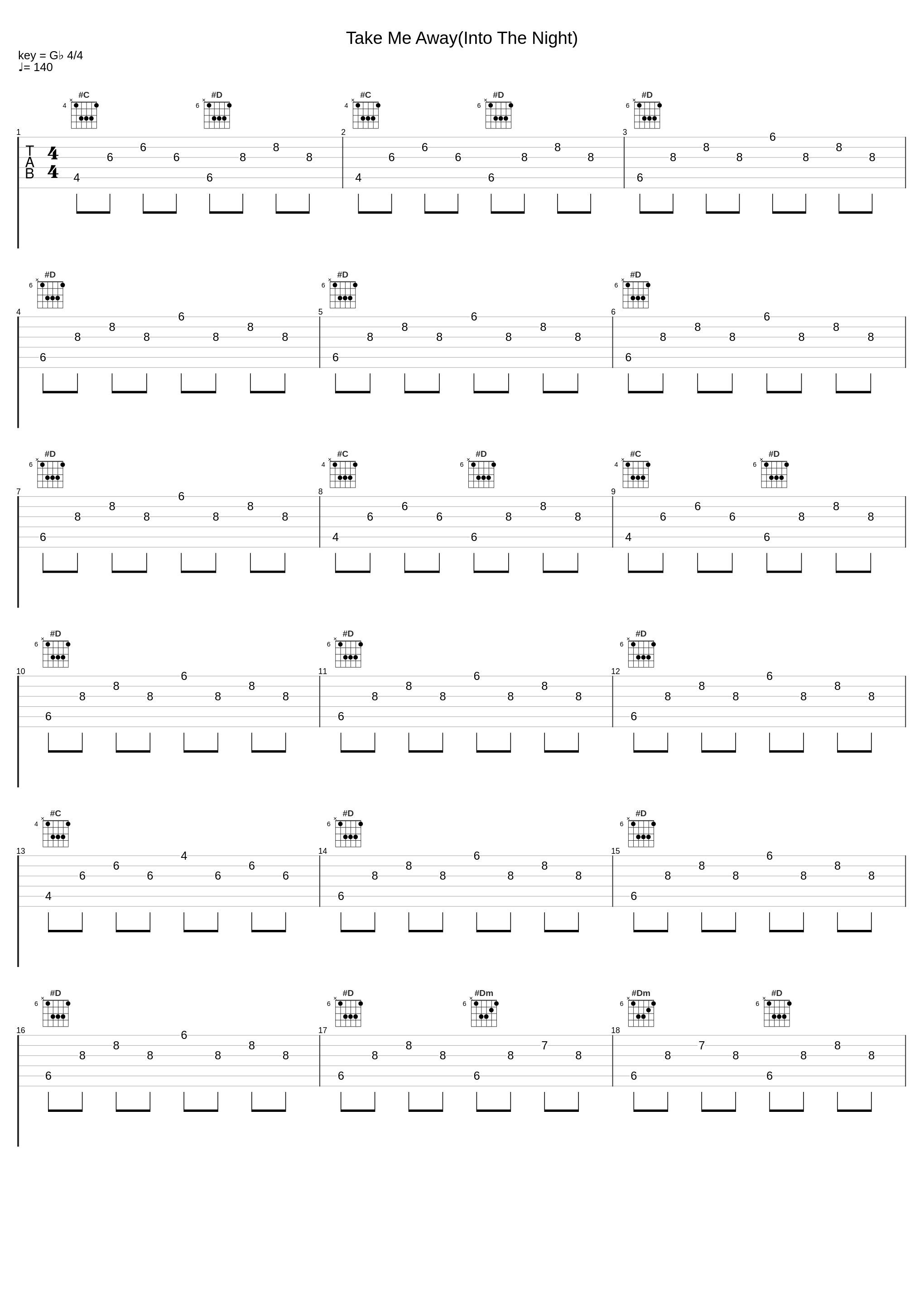 Take Me Away(Into The Night)_4 Strings_1