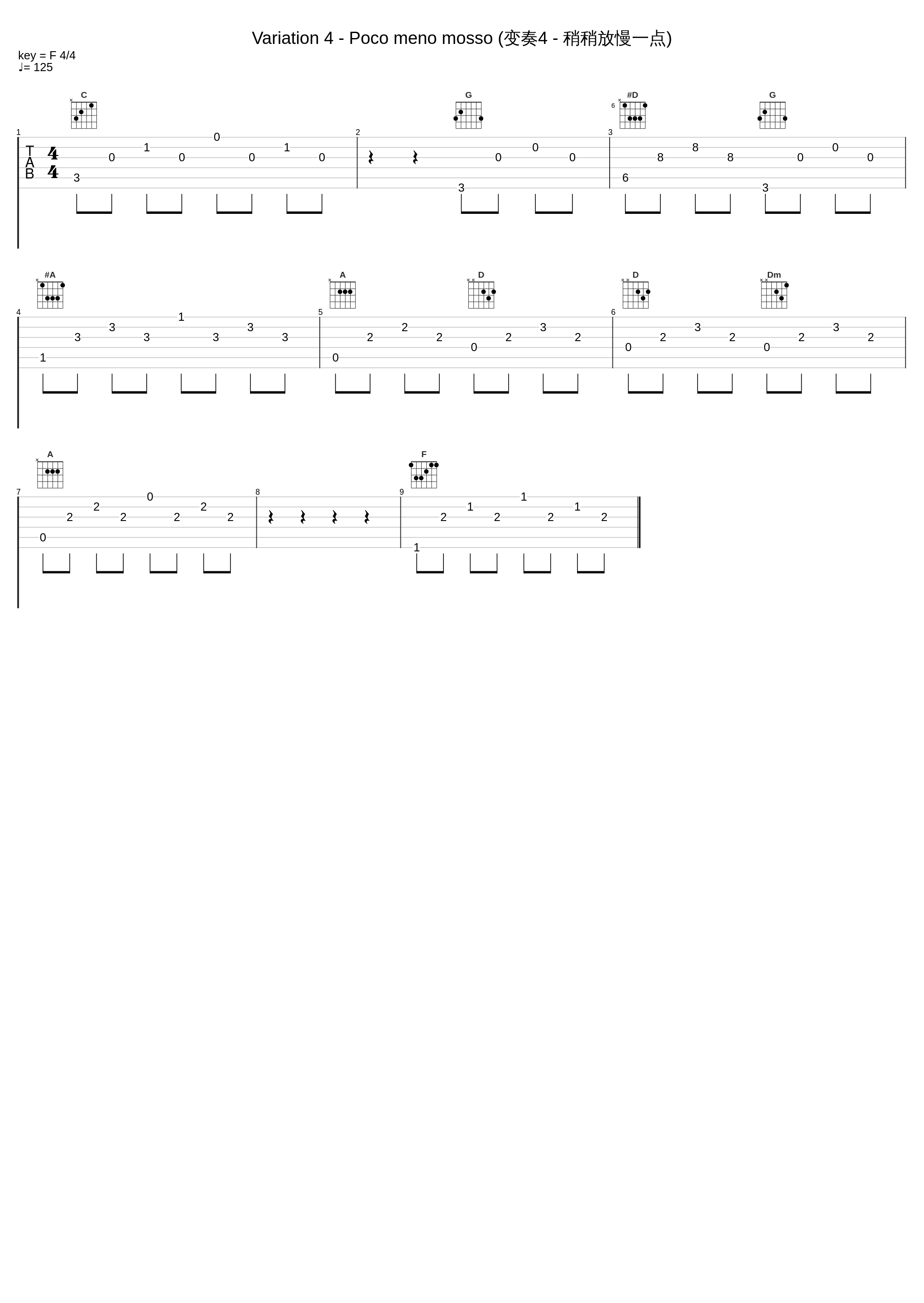 Variation 4 - Poco meno mosso (变奏4 - 稍稍放慢一点)_James Willshire_1