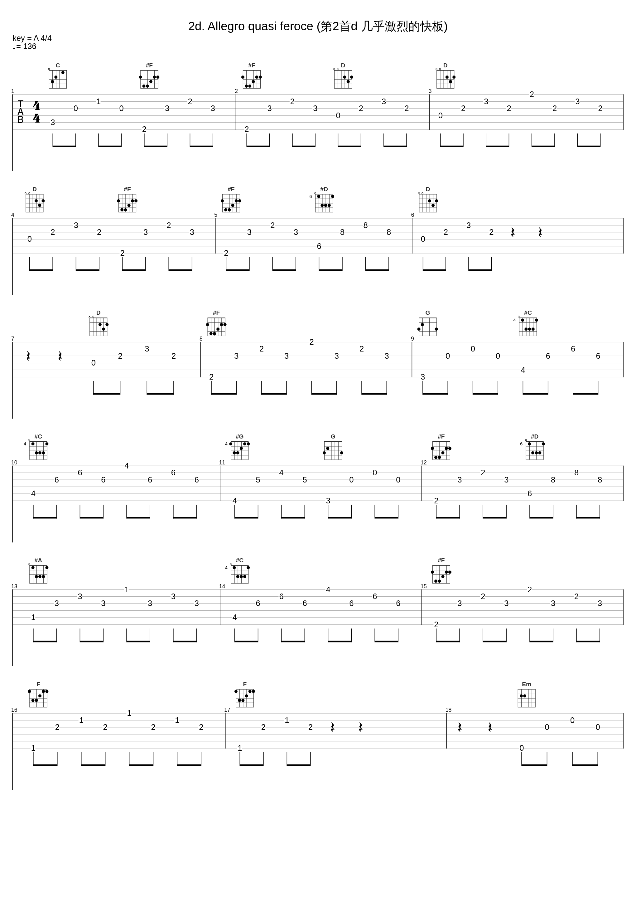 2d. Allegro quasi feroce (第2首d 几乎激烈的快板)_James Willshire_1