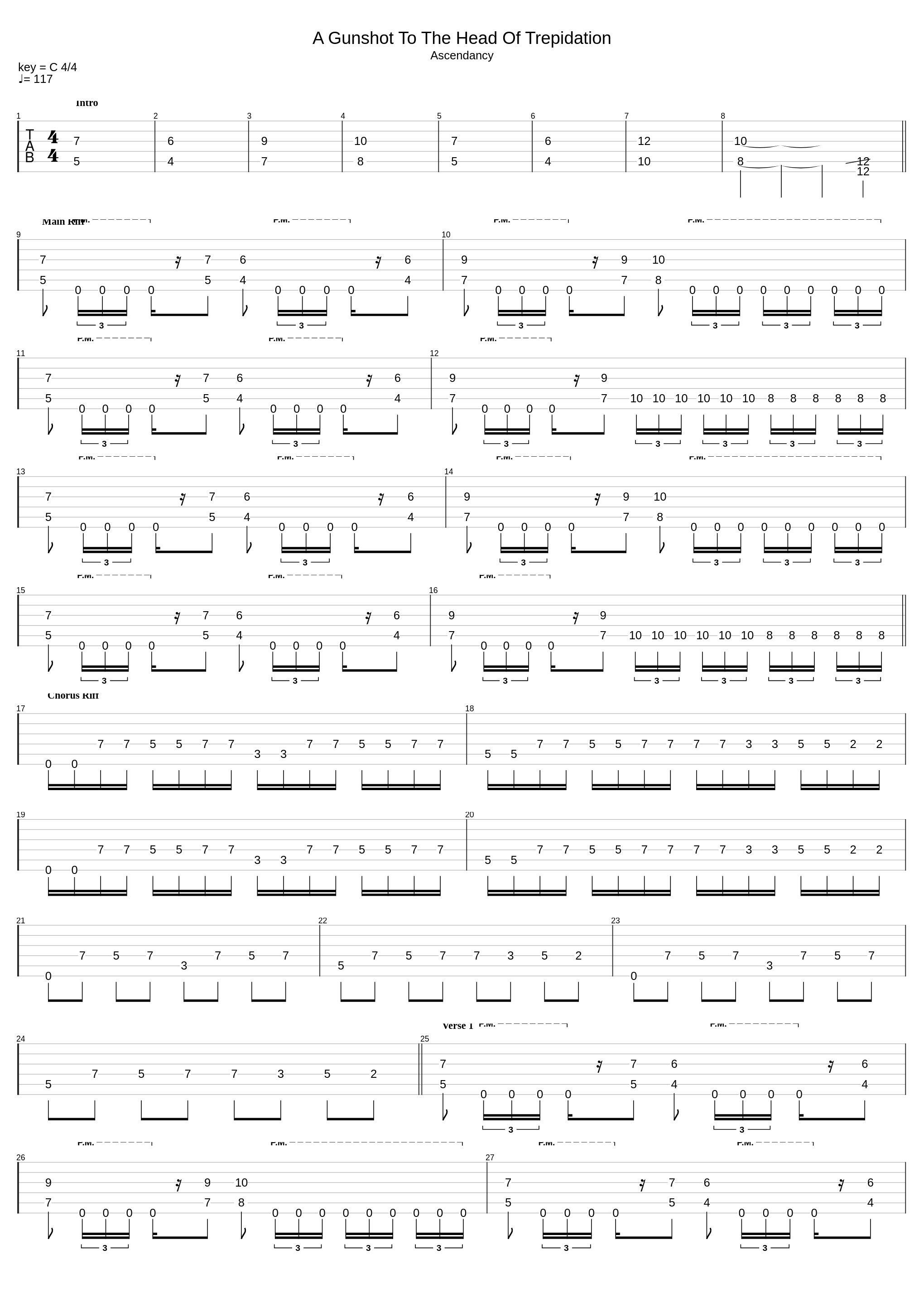 A Gunshot To The Head Of Trepidation (Dropped C#)_Trivium_1
