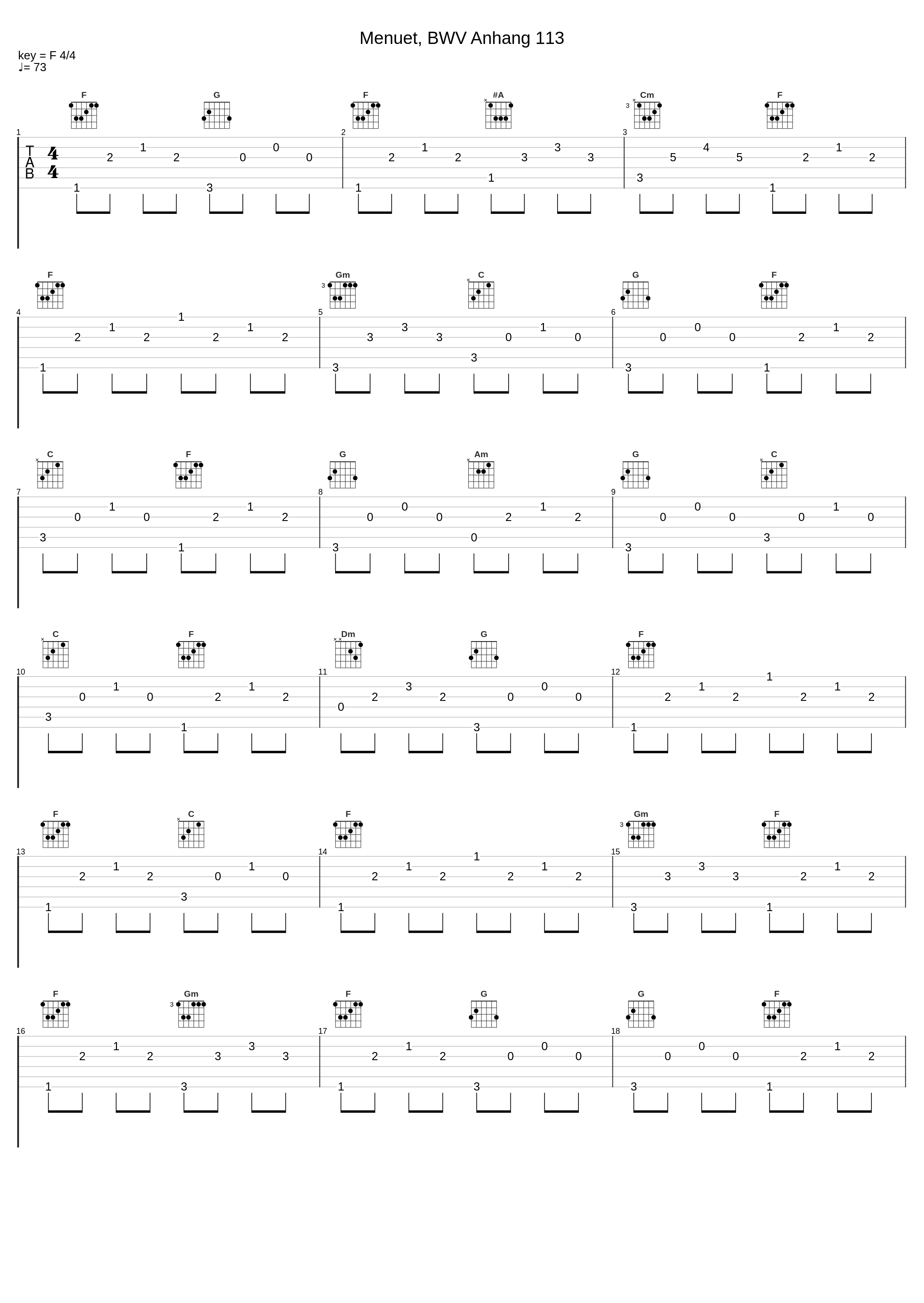 Menuet, BWV Anhang 113_Jan Depreter_1