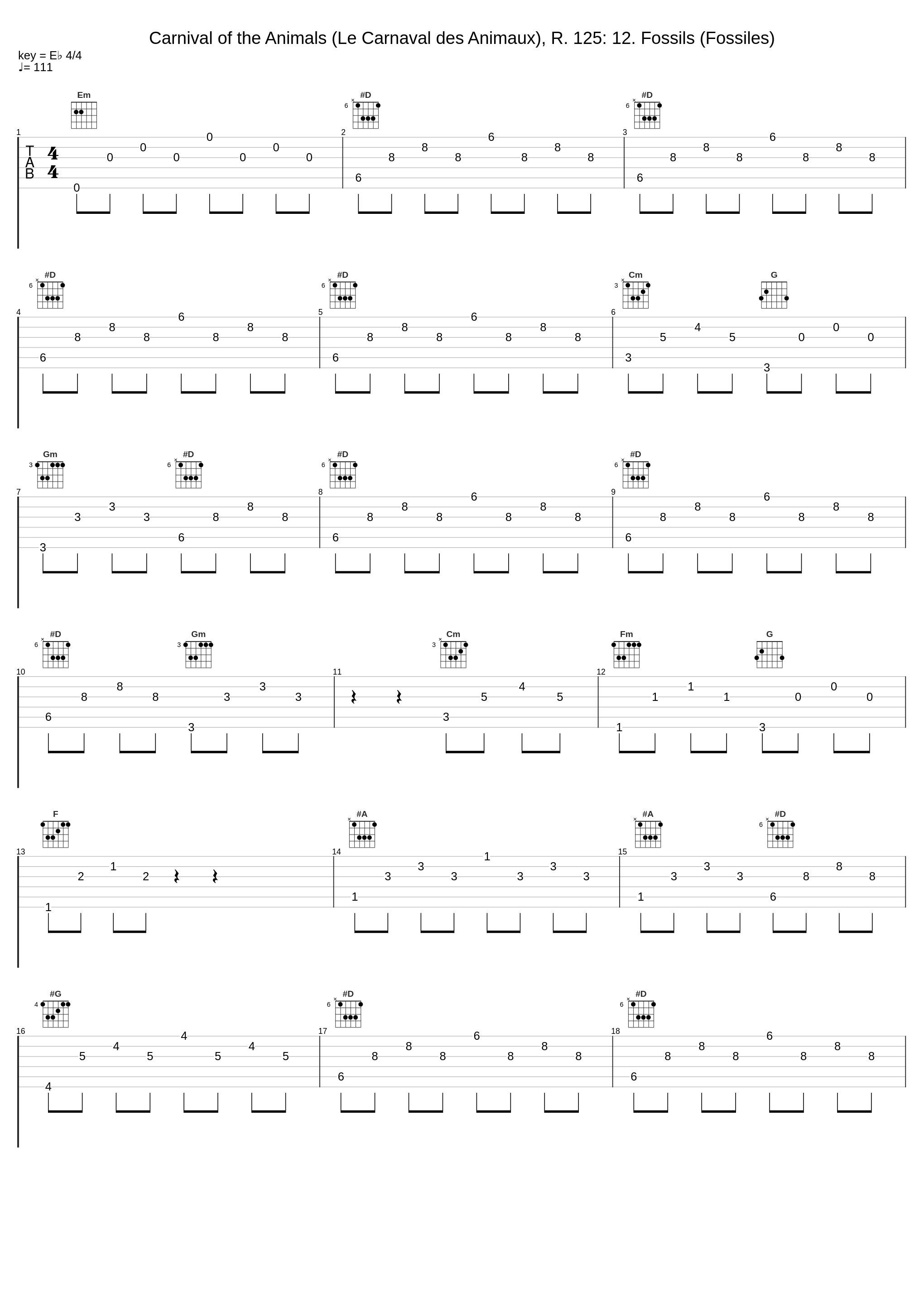 Carnival of the Animals (Le Carnaval des Animaux), R. 125: 12. Fossils (Fossiles)_The Synthesizer,Camille Saint-Saëns_1