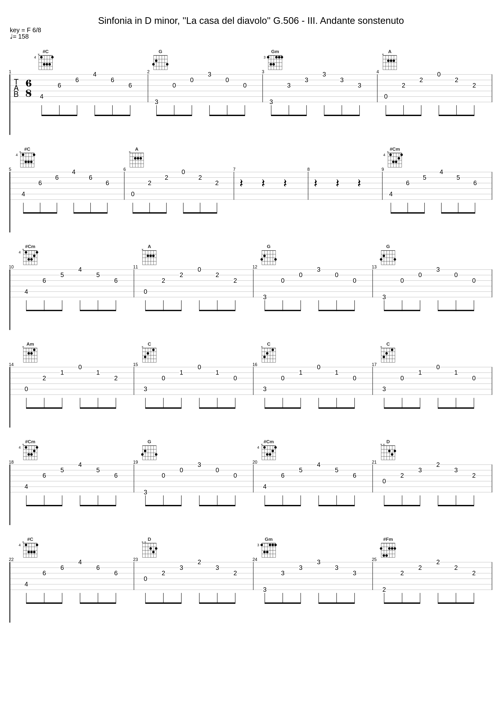 Sinfonia in D minor, ''La casa del diavolo'' G.506 - III. Andante sonstenuto_Luigi Boccherini_1