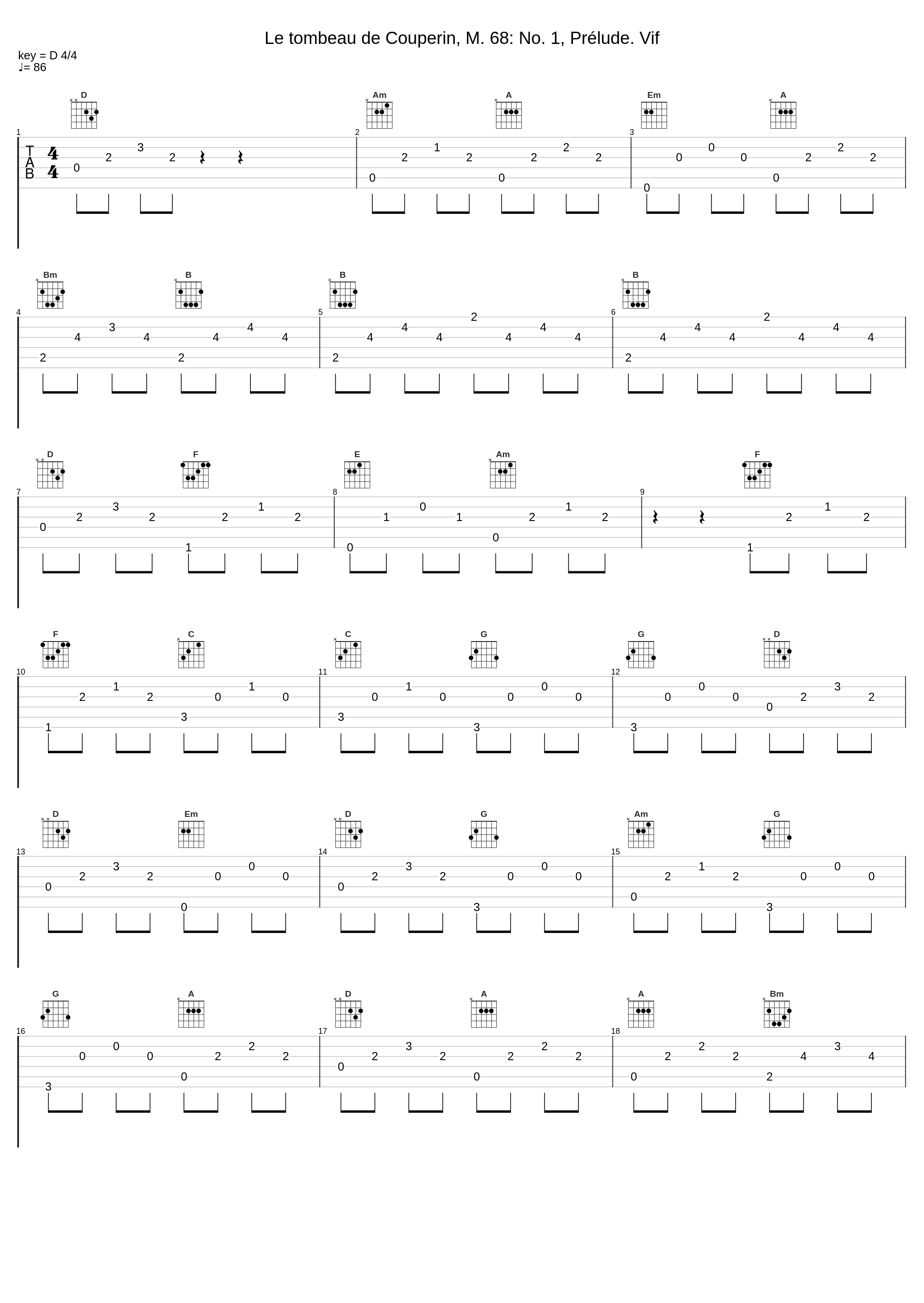 Le tombeau de Couperin, M. 68: No. 1, Prélude. Vif_Jacques Rouvier,Maurice Ravel_1