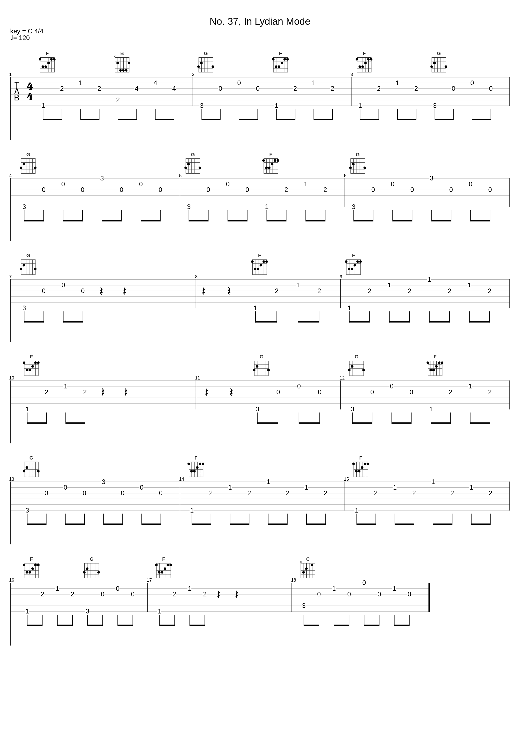 No. 37, In Lydian Mode_György Sándor,Béla Bartók_1