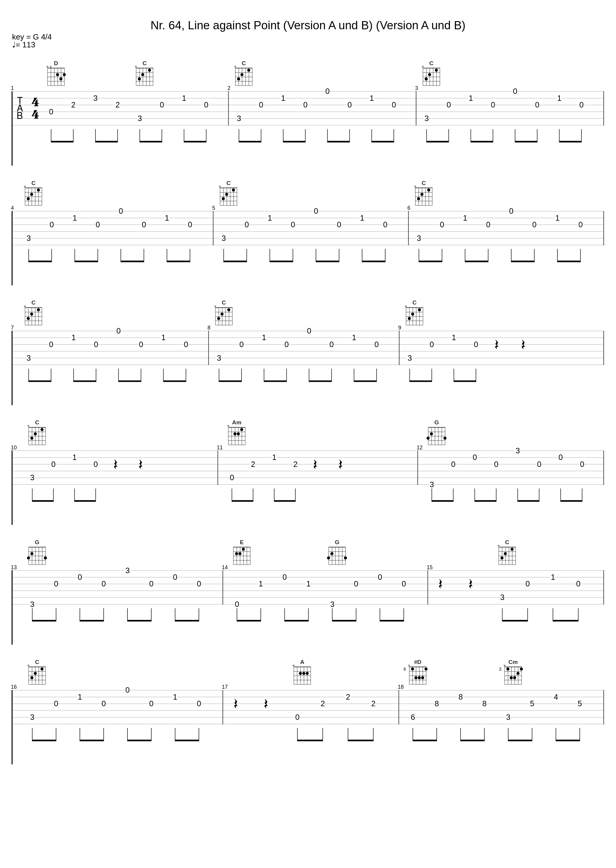 Nr. 64, Line against Point (Version A und B) (Version A und B)_György Sándor,Béla Bartók_1