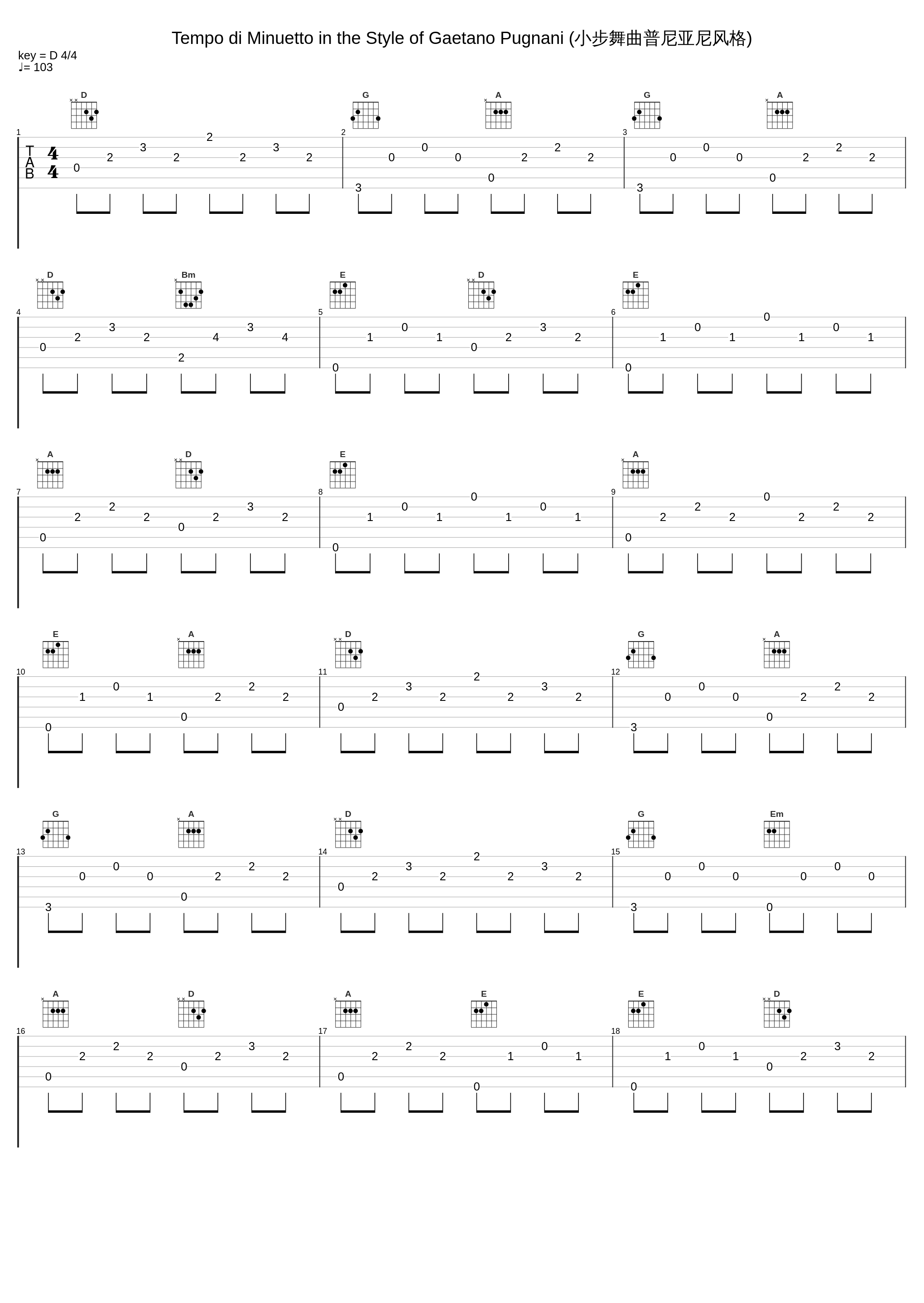 Tempo di Minuetto in the Style of Gaetano Pugnani (小步舞曲普尼亚尼风格)_Josef Suk_1