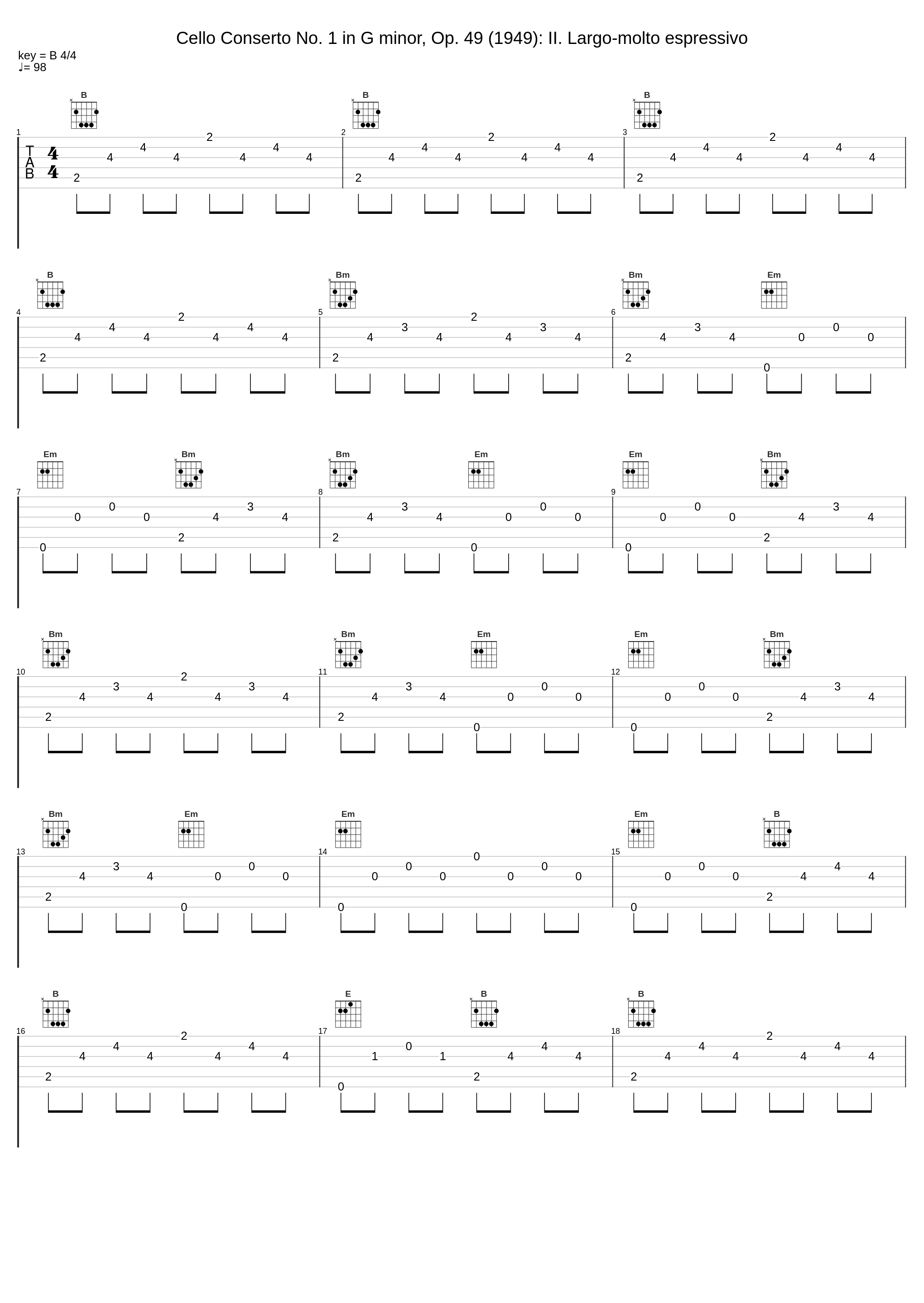 Cello Conserto No. 1 in G minor, Op. 49 (1949): II. Largo-molto espressivo_Marina Tarasova,Dmitri Kabalevsky,The Symphony Orchestra of Russia,Veronika Dudarova_1