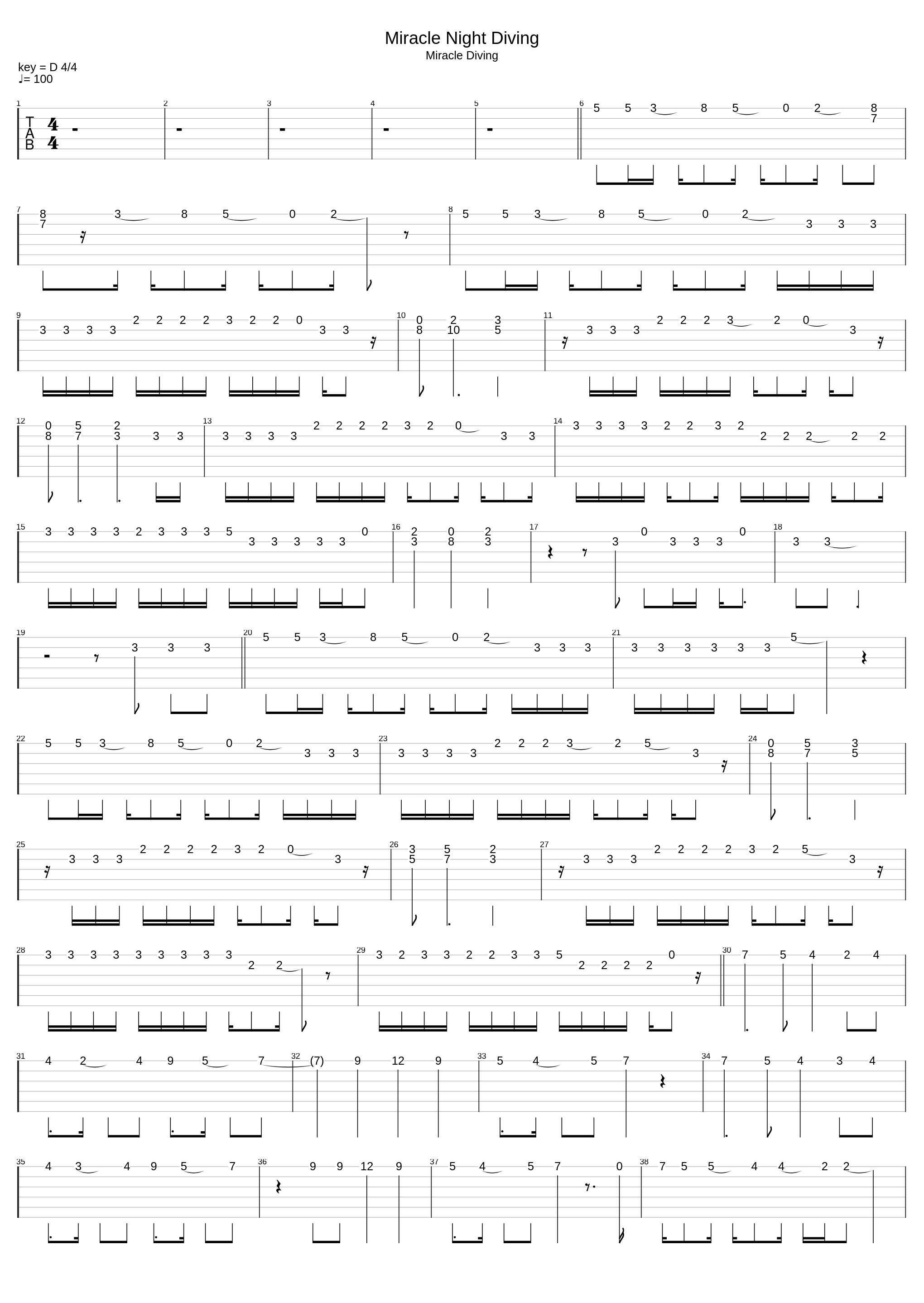 Miracle Night Diving_Judy and Mary_1