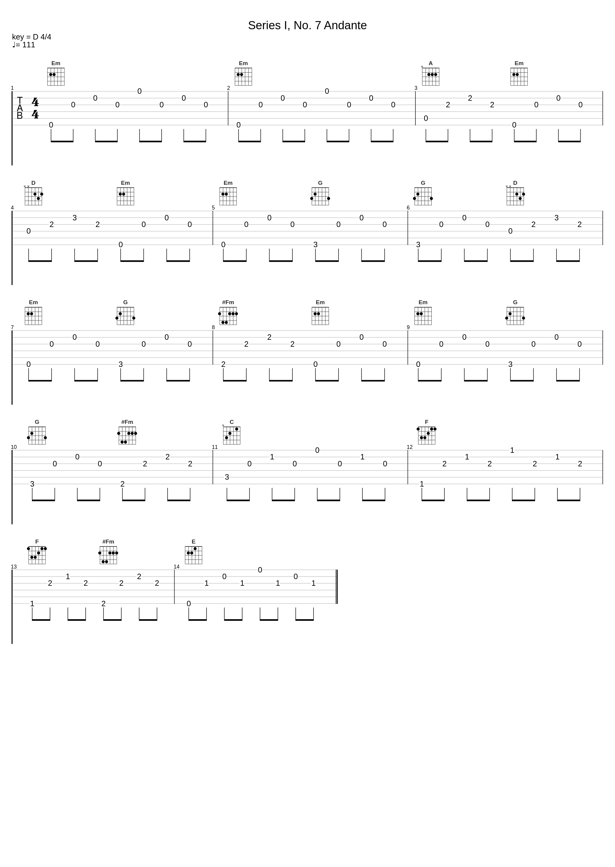 Series I, No. 7 Andante_György Sándor,Béla Bartók_1