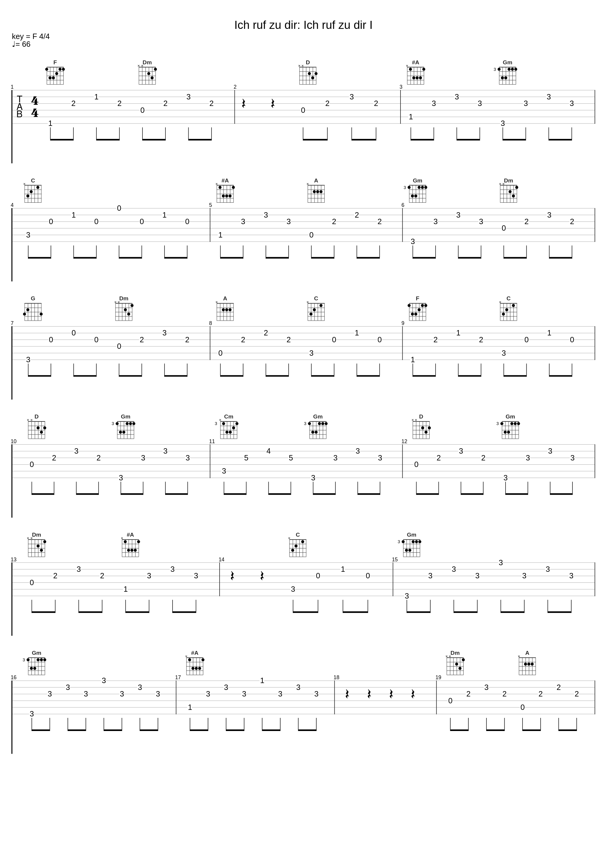 Ich ruf zu dir: Ich ruf zu dir I_Joseph Payne,Johann Pachelbel_1