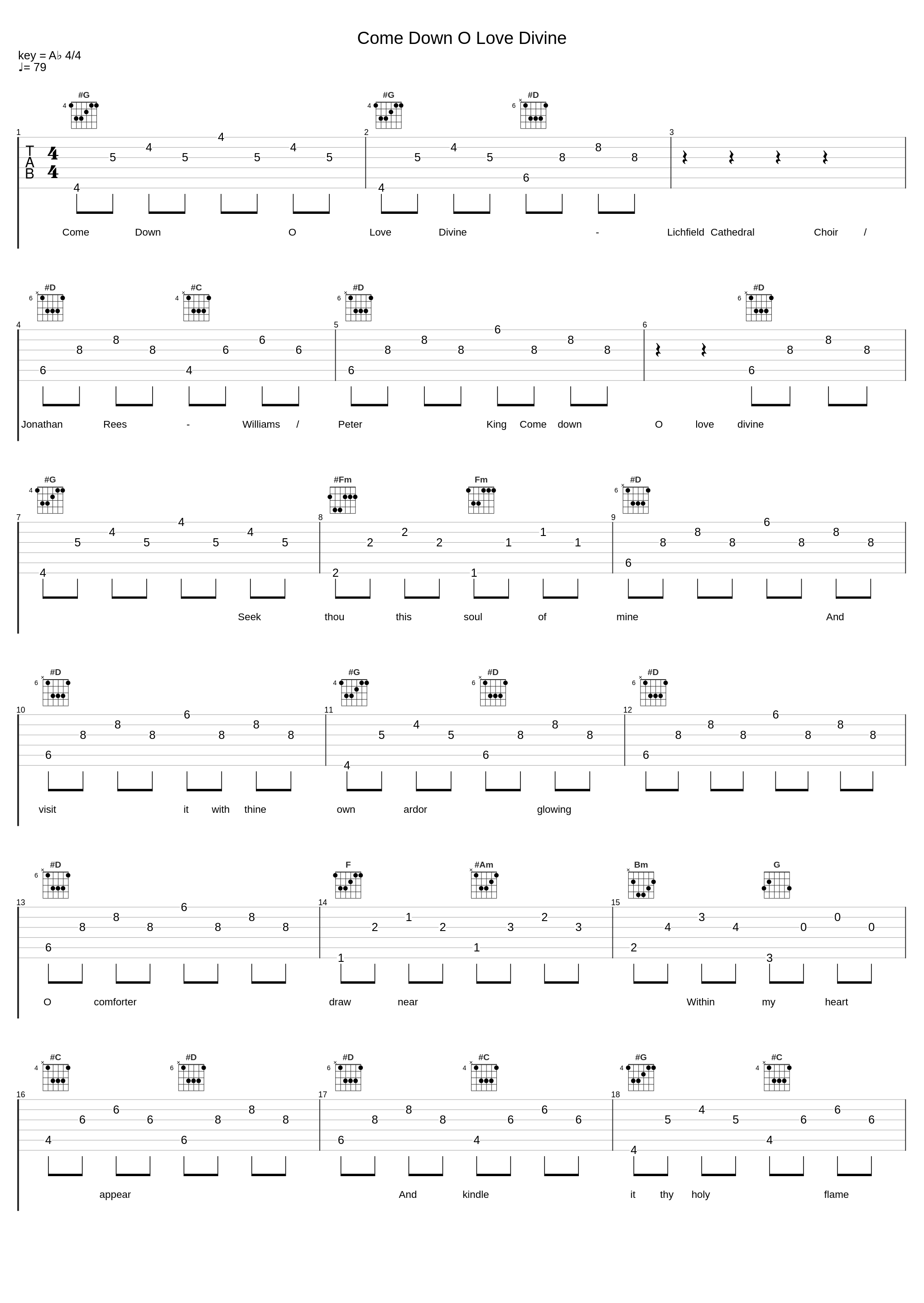 Come Down O Love Divine_Lichfield Cathedral Choir,Jonathan Rees-Williams,Peter King_1