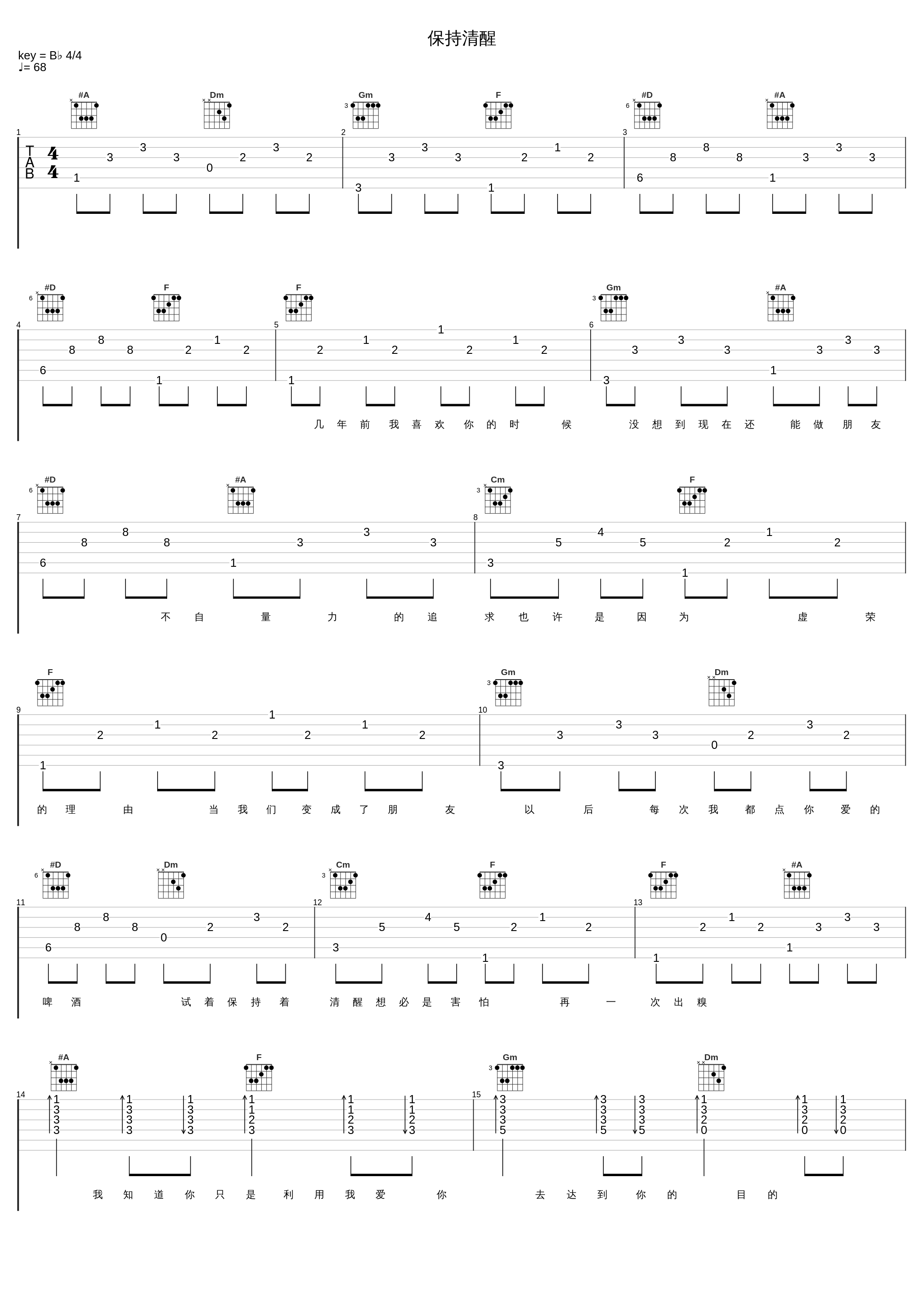 保持清醒_夏天Alex_1