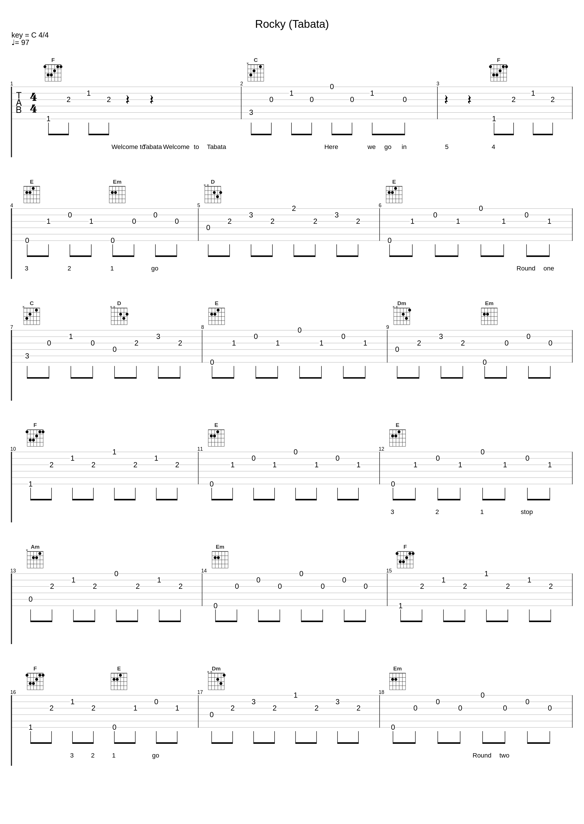 Rocky (Tabata)_Tabata Songs_1