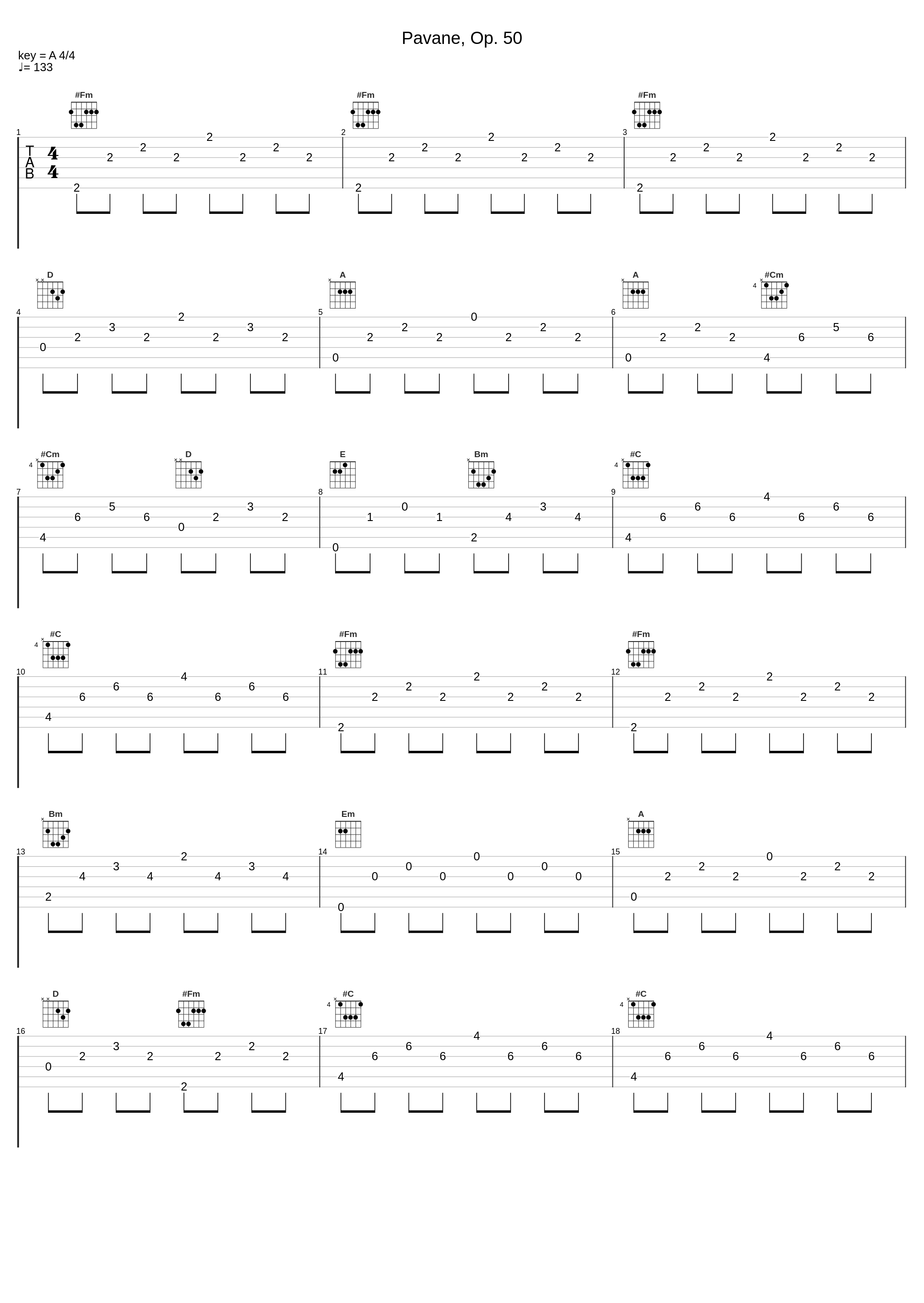 Pavane, Op. 50_The Synthesizer,Gabriel Fauré_1