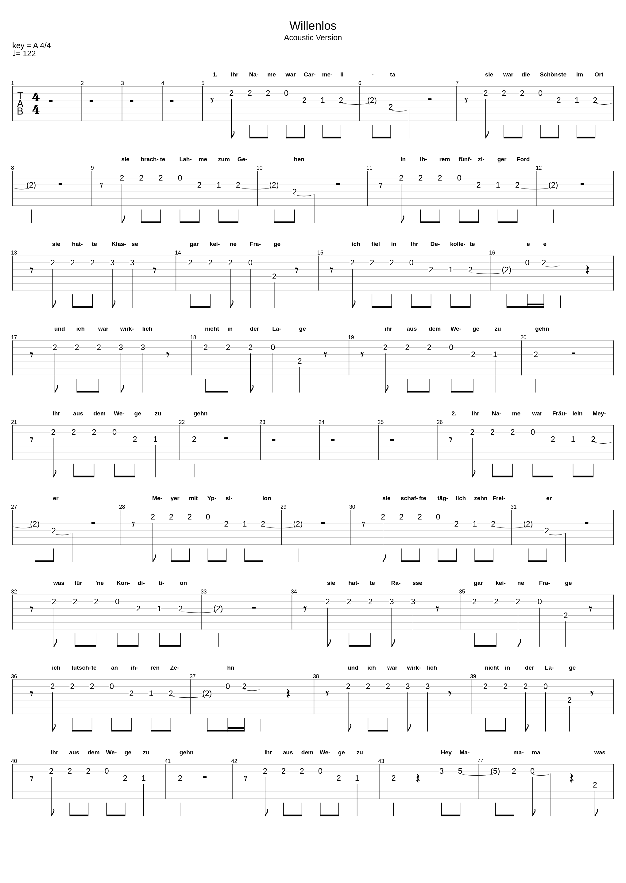 Willenlos (Acoustic Version)_Marius Müller-Westerhagen_1