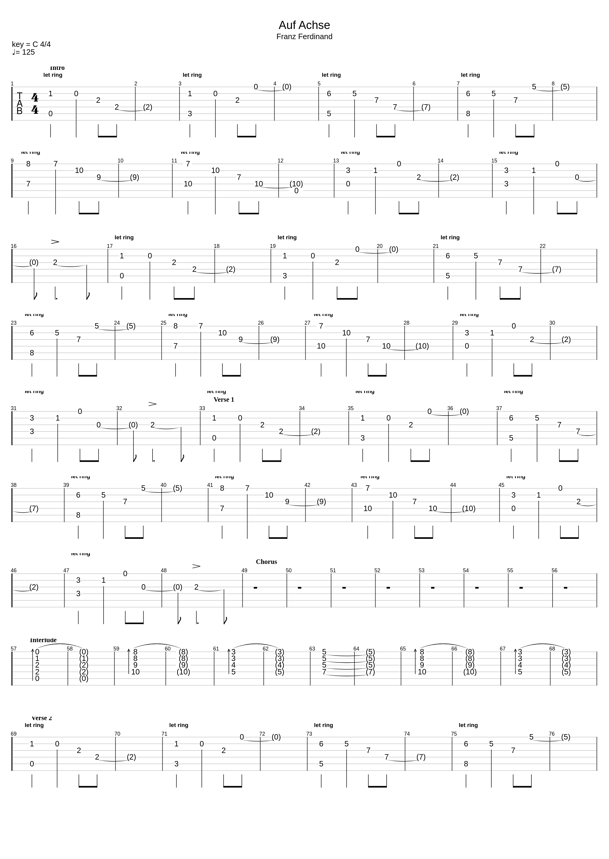 Auf Achse_Franz Ferdinand_1