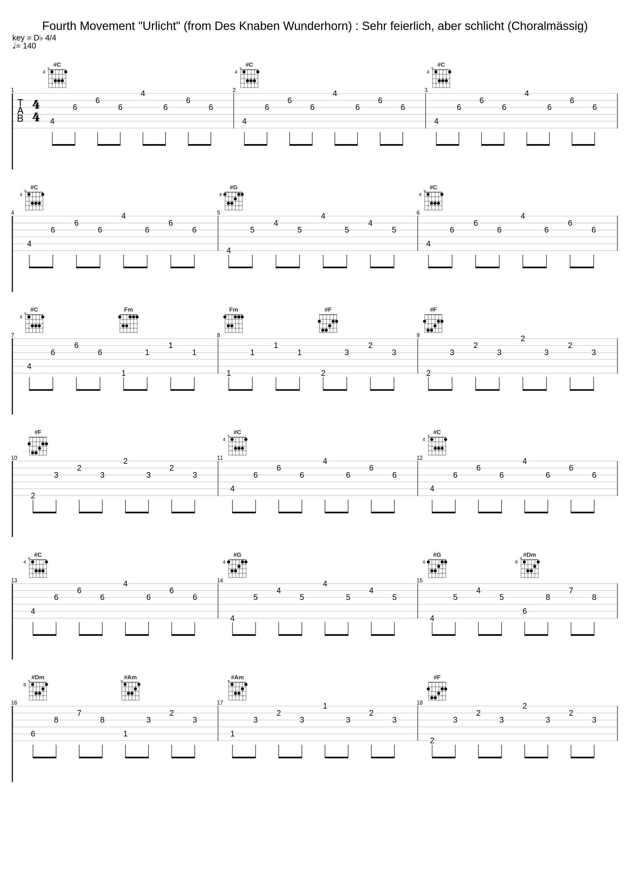 Fourth Movement "Urlicht" (from Des Knaben Wunderhorn) : Sehr feierlich, aber schlicht (Choralmässig)_Gilbert Kaplan,Gustav Mahler_1