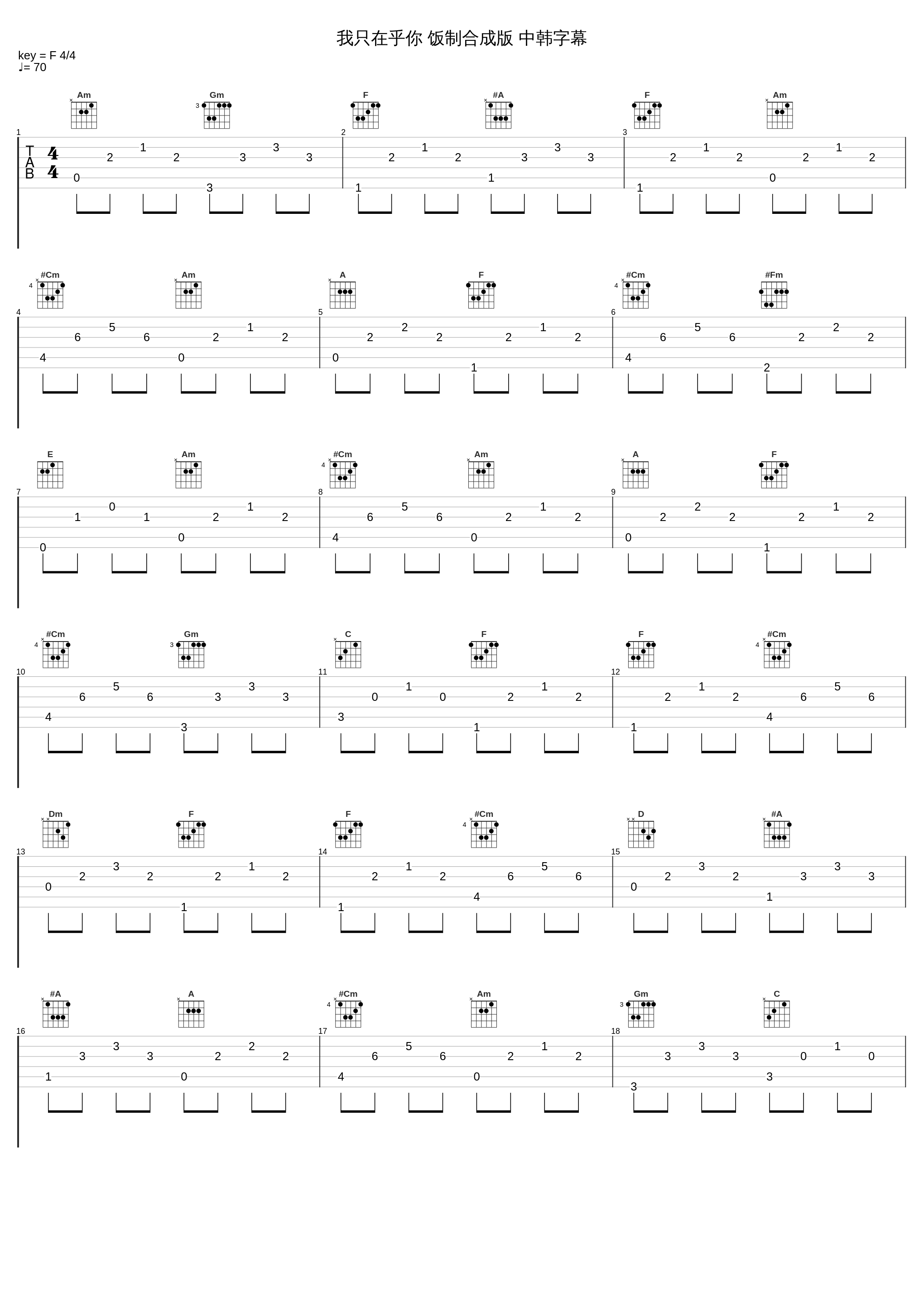 我只在乎你 饭制合成版 中韩字幕_金在中_1