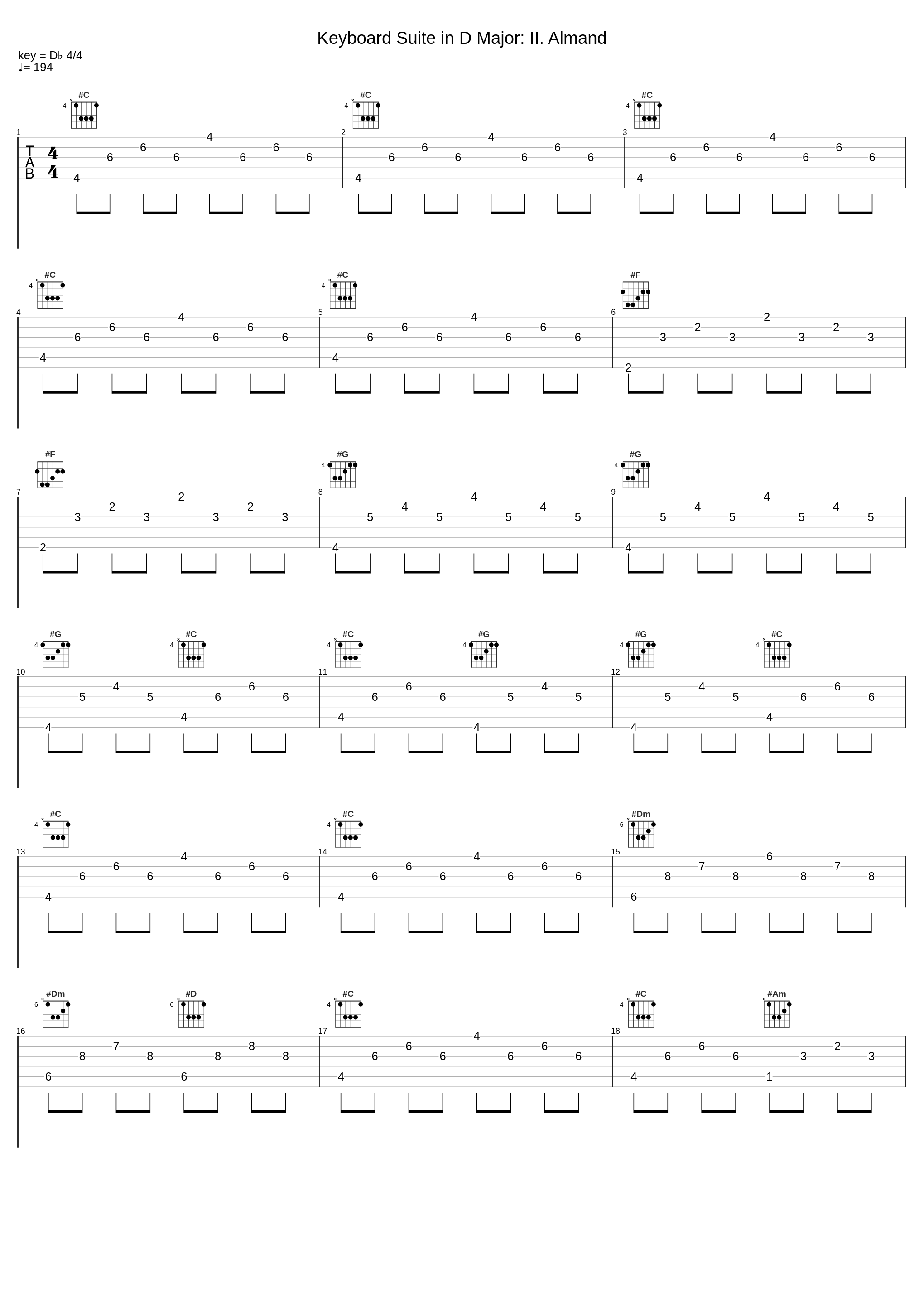 Keyboard Suite in D Major: II. Almand_Wiebke Weidanz_1