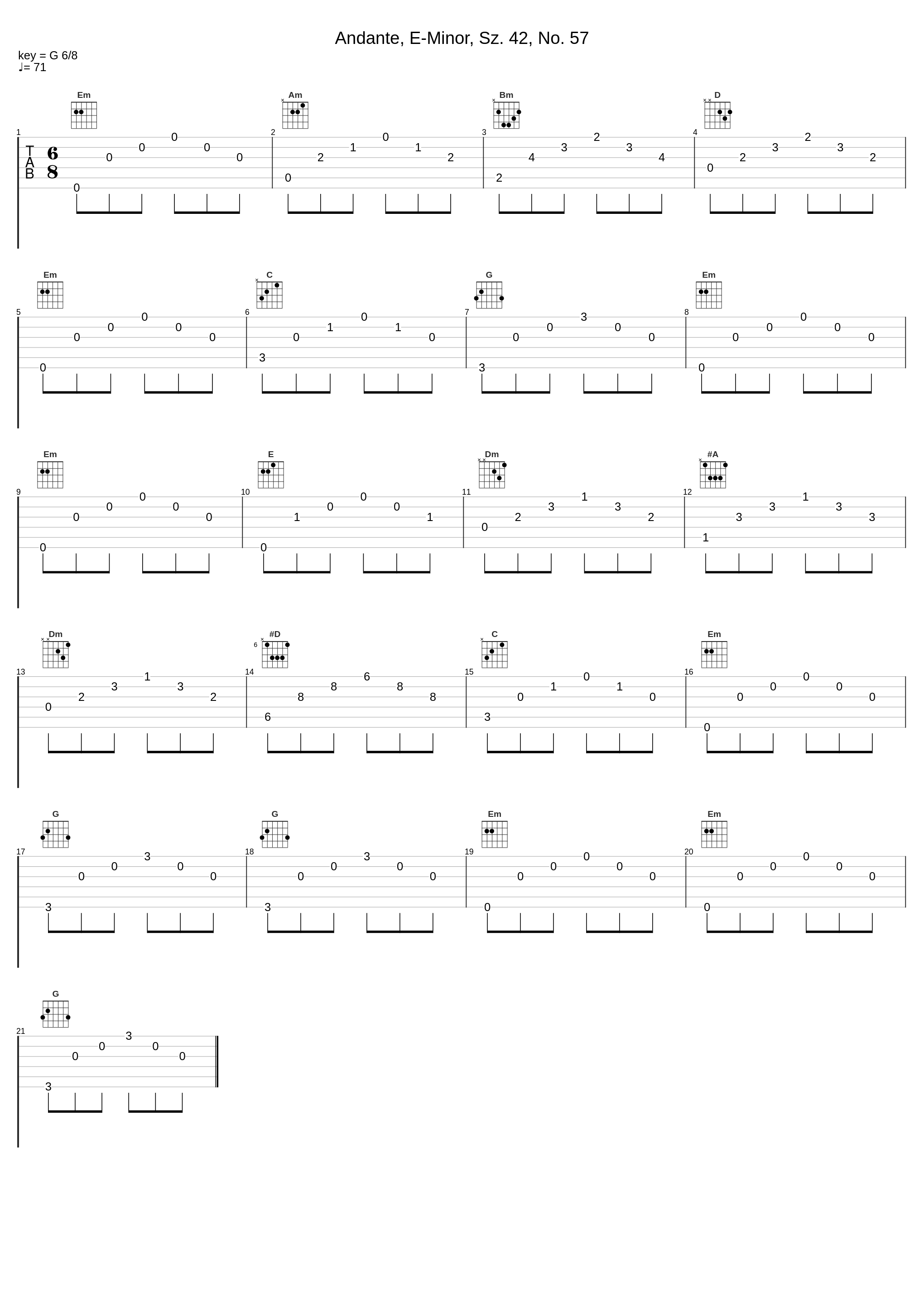 Andante, E-Minor, Sz. 42, No. 57_Robert von Heeren,Béla Bartók_1