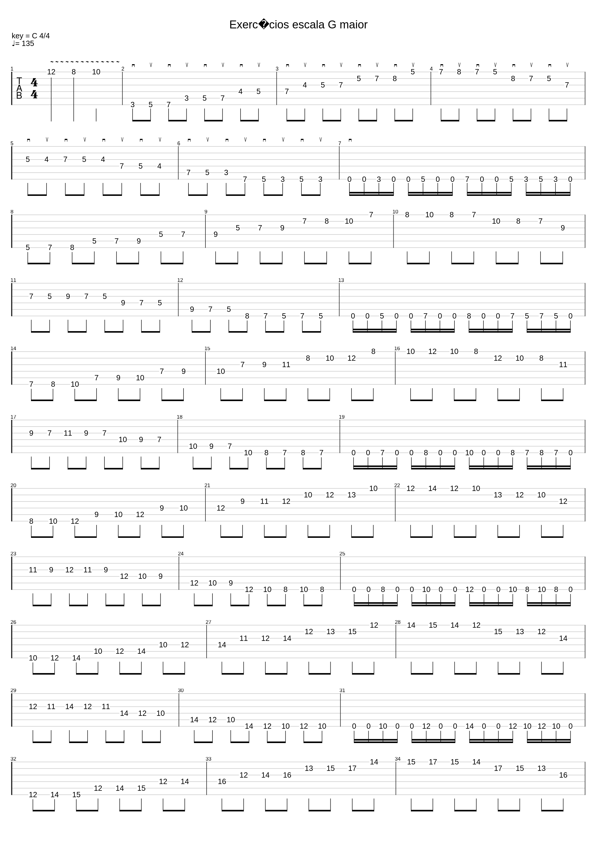 G Major Scale Exercise_Misc. Scales_1