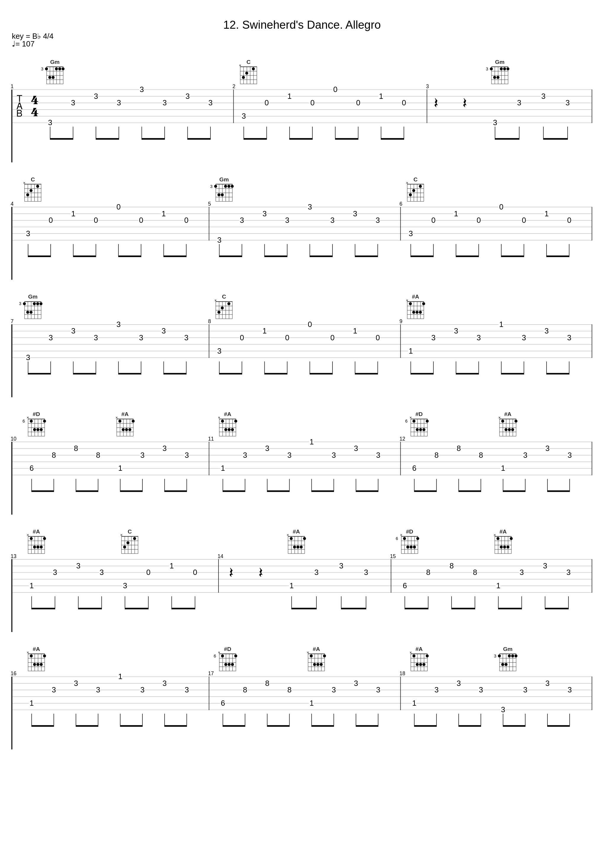 12. Swineherd's Dance. Allegro_György Sándor,Béla Bartók_1