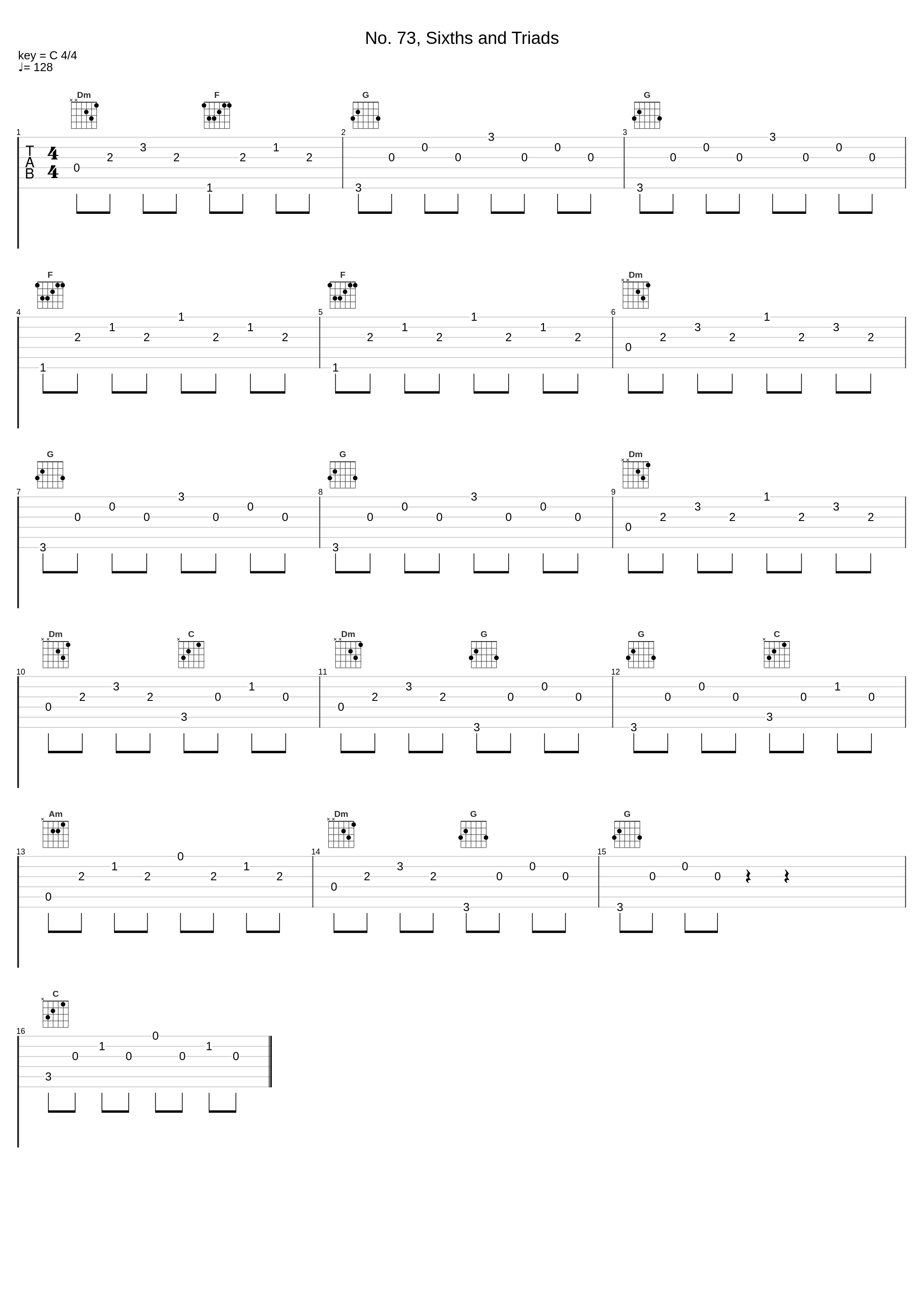 No. 73, Sixths and Triads_György Sándor,Béla Bartók_1