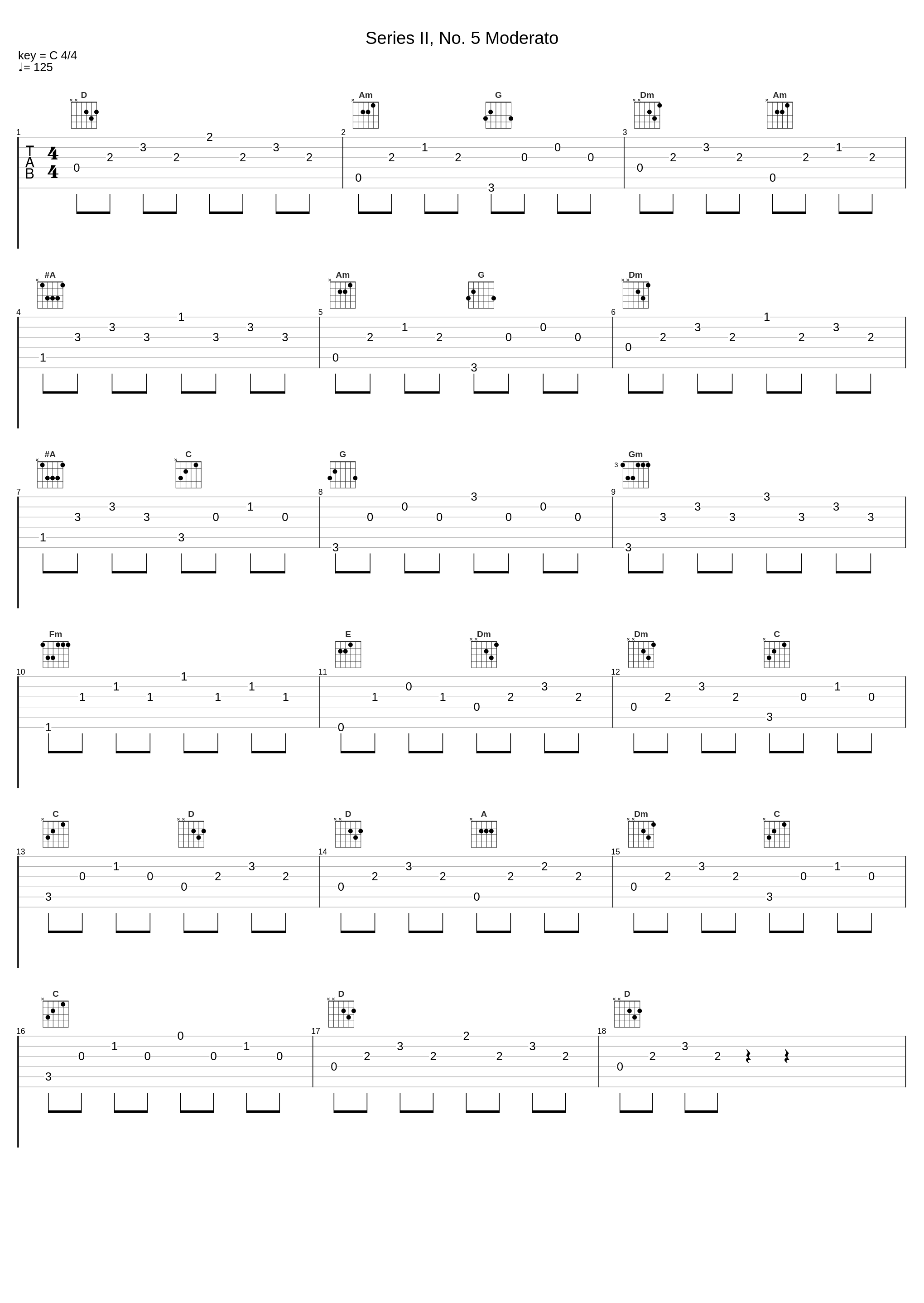 Series II, No. 5 Moderato_György Sándor,Béla Bartók_1