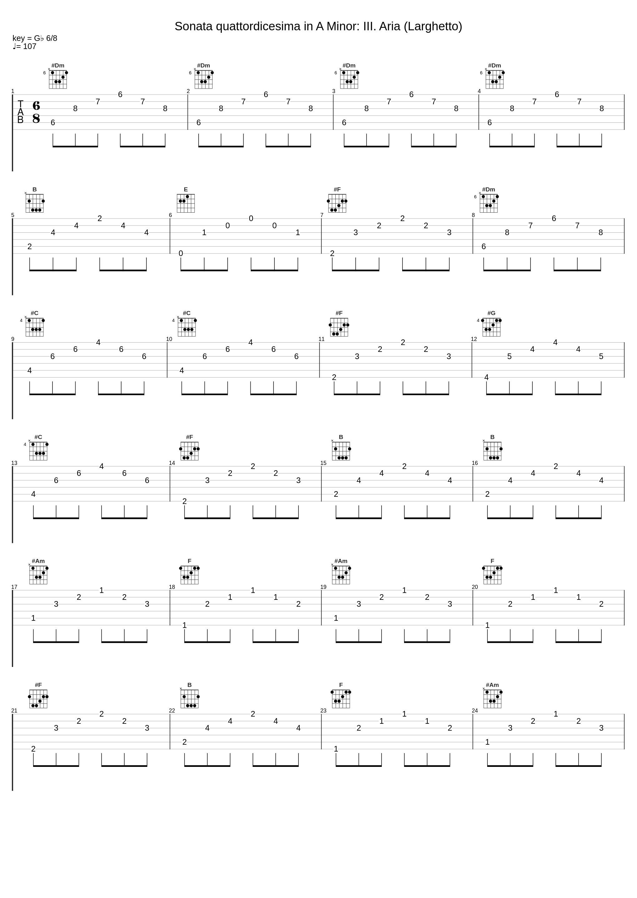 Sonata quattordicesima in A Minor: III. Aria (Larghetto)_Gaetano Nasillo,Luca Guglielmi,Sara Bennici,Antonio Caldara_1