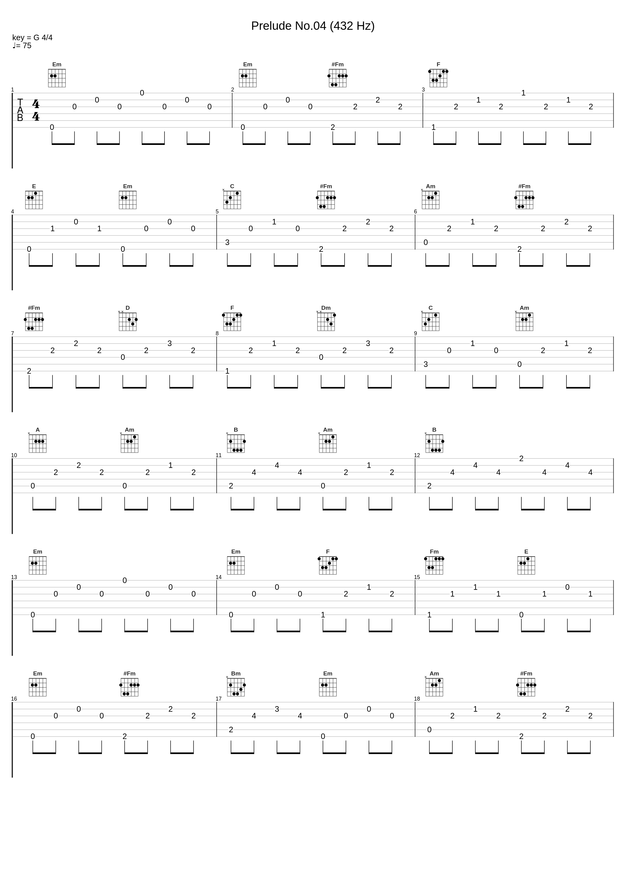 Prelude No.04 (432 Hz)_Frédéric Chopin_1