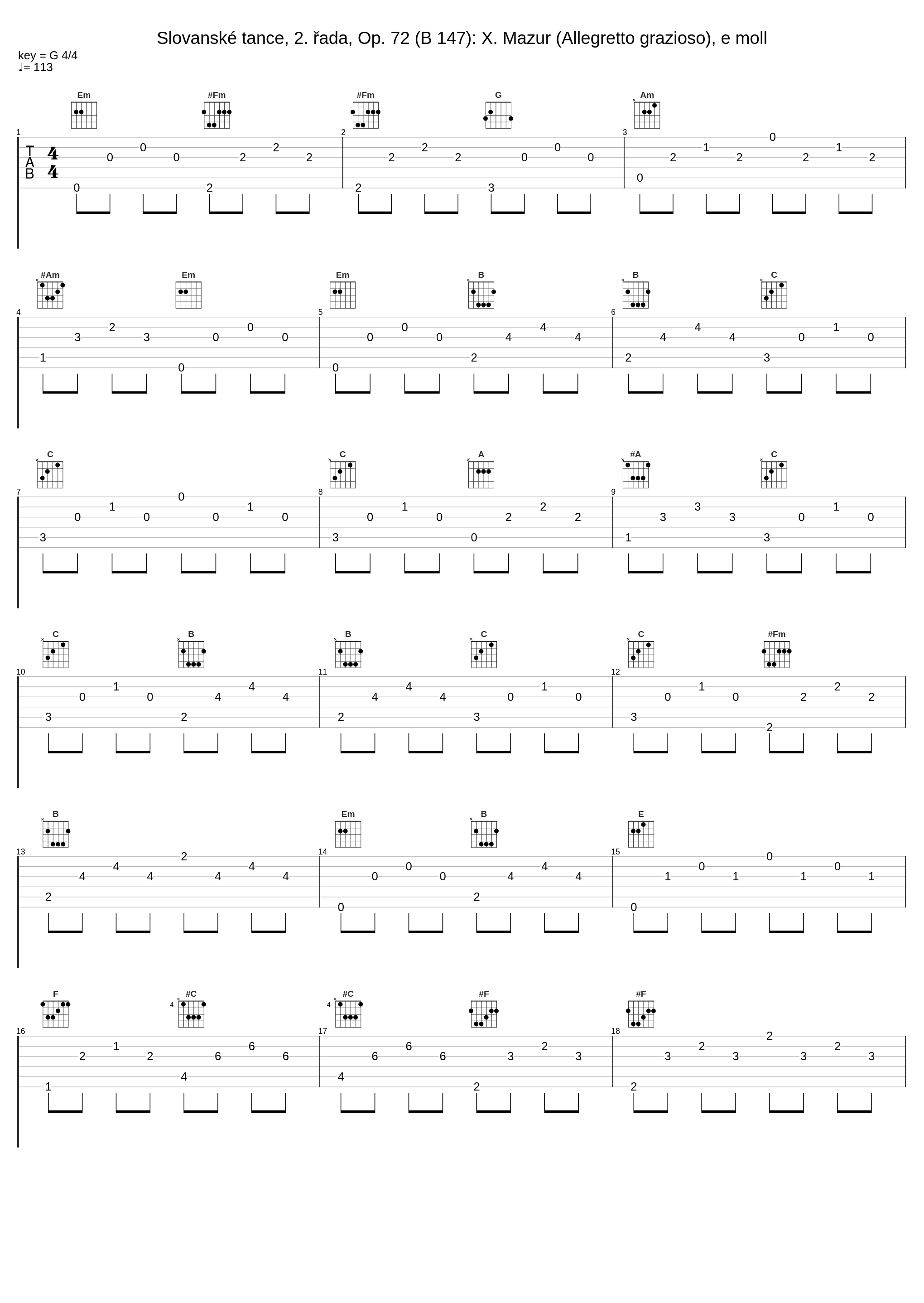 Slovanské tance, 2. řada, Op. 72 (B 147): X. Mazur (Allegretto grazioso), e moll_Ivan Klánský,Lukáš Klánský,Antonín Dvořák_1