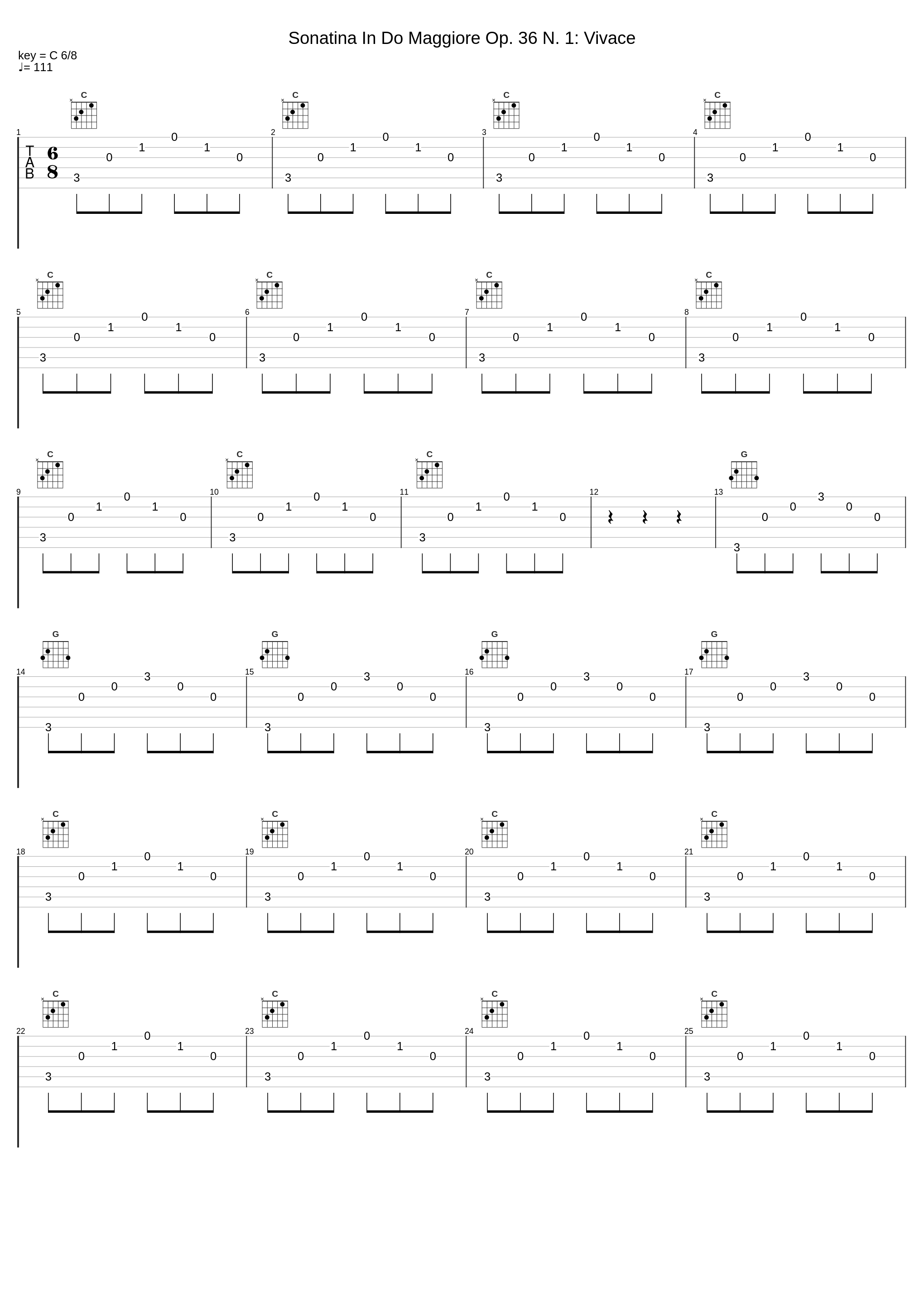 Sonatina In Do Maggiore Op. 36 N. 1: Vivace_Pietro Spada_1